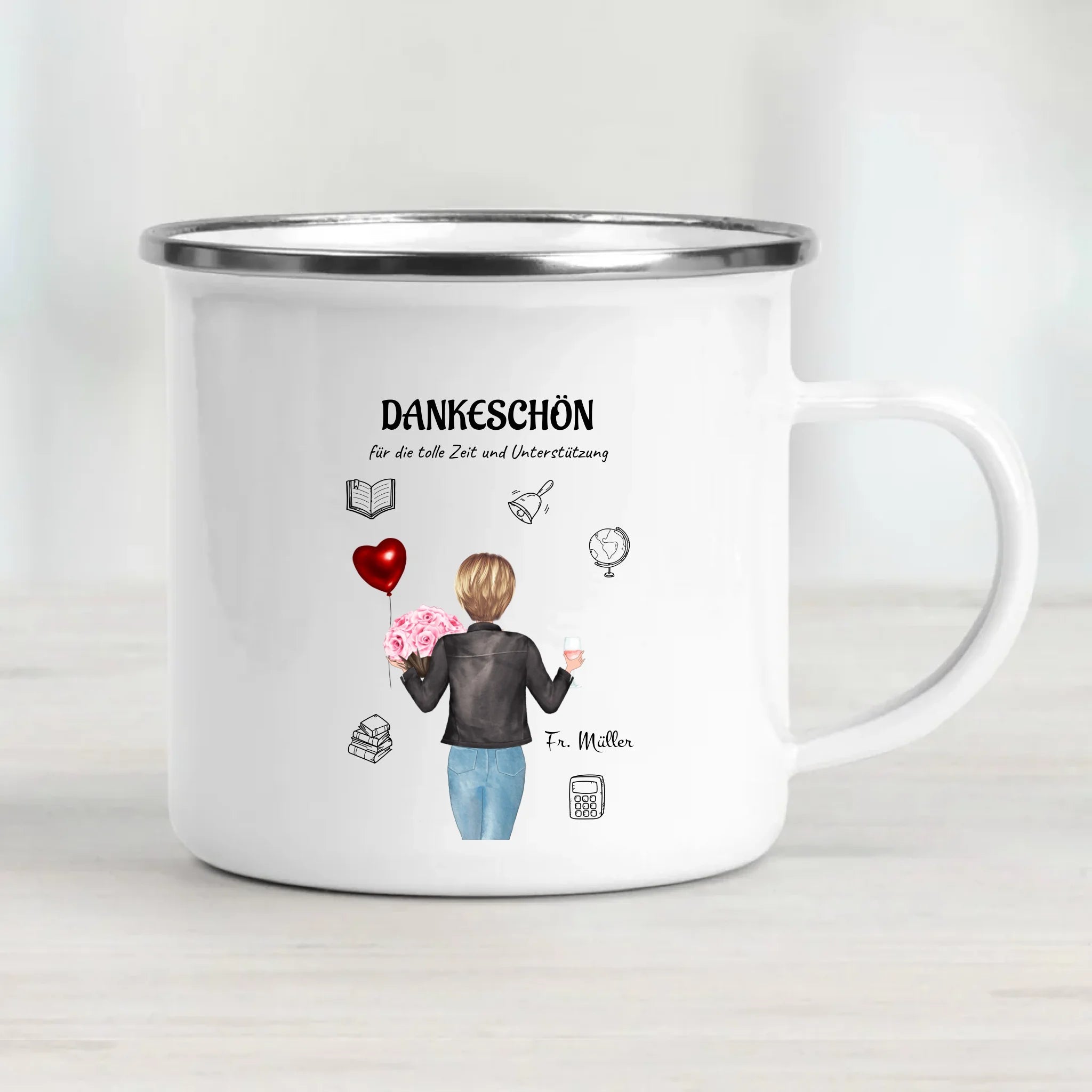 Lehrerin Erzieherin Tasse Geschenk personalisiert - Cantty