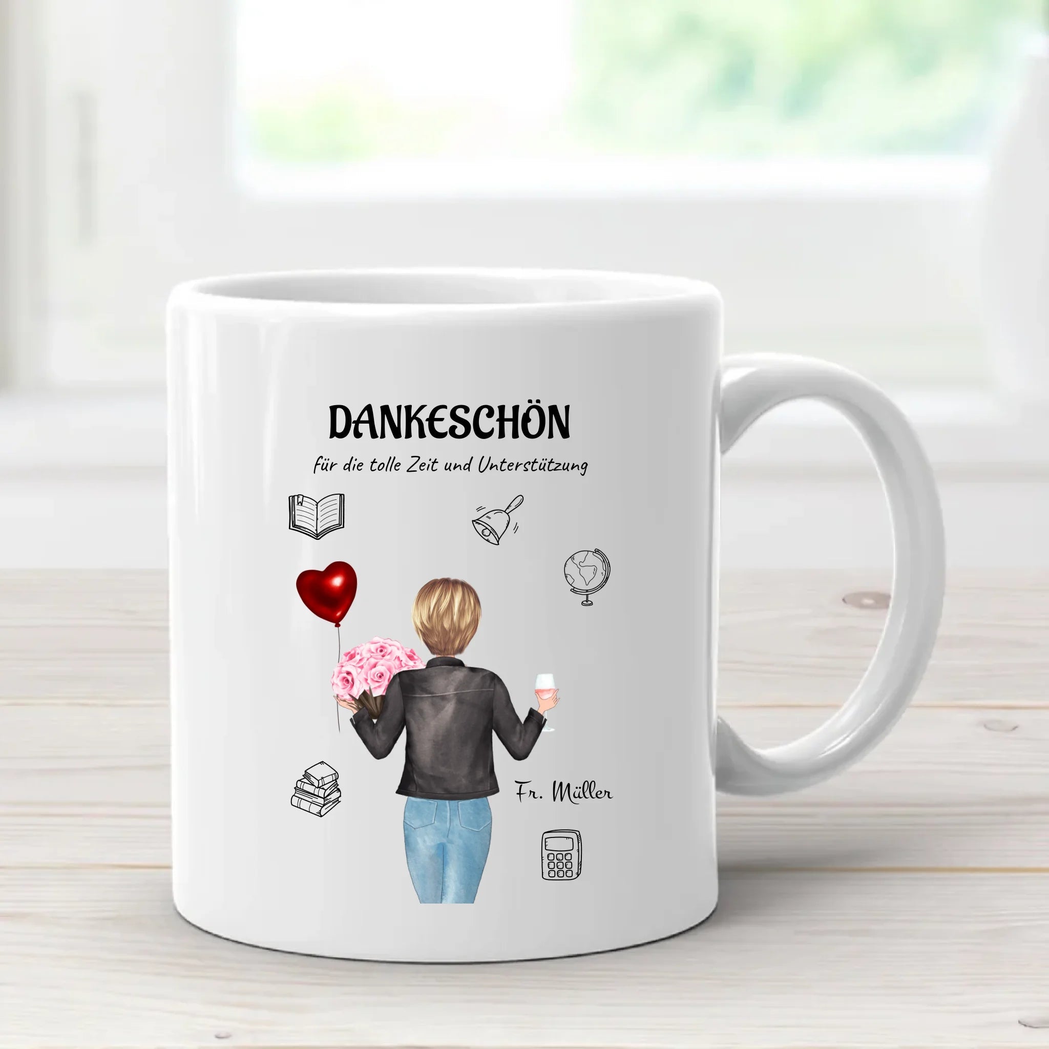 Lehrerin Erzieherin Tasse Geschenk personalisiert - Cantty
