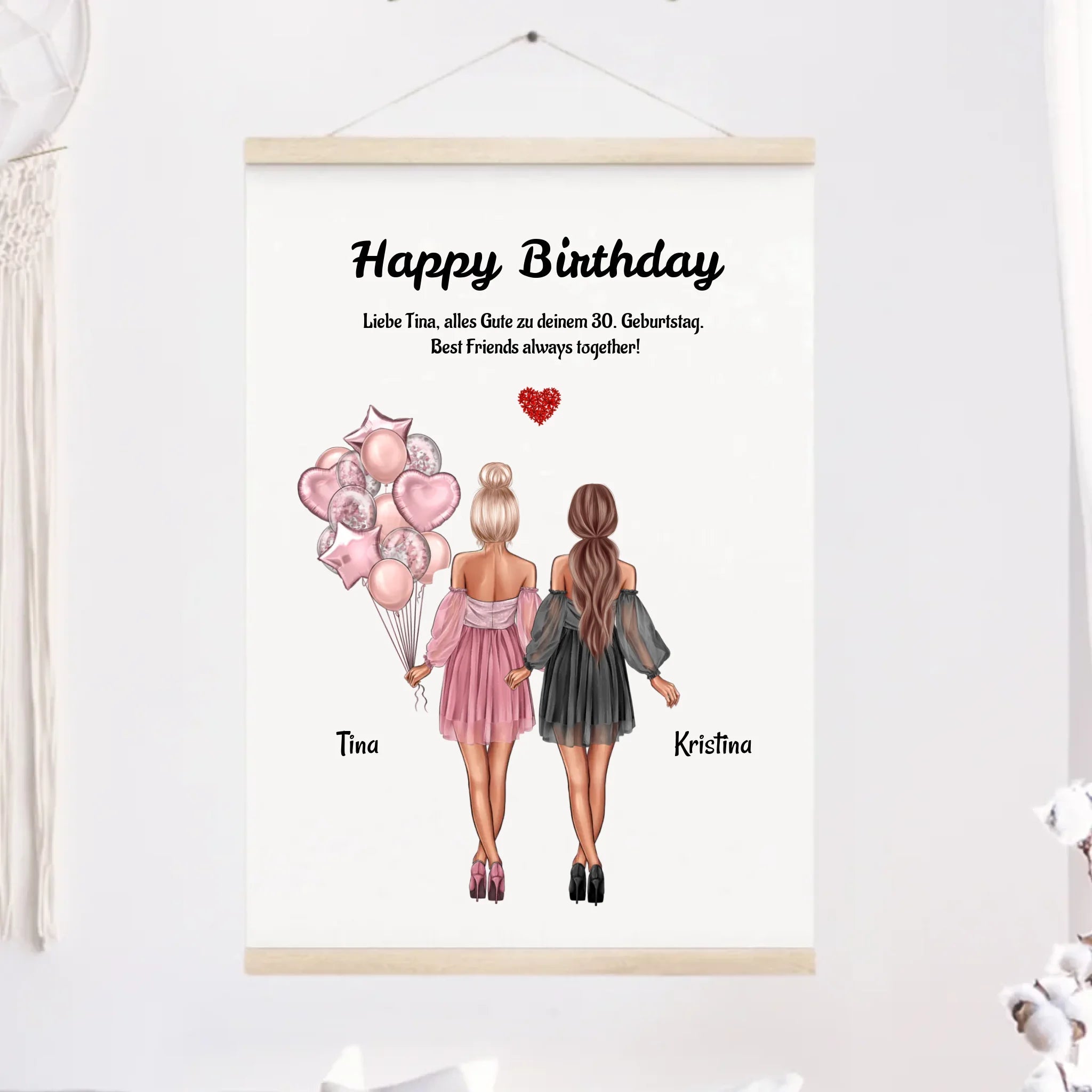 Lieblingsfreundin Leinwandbild Geburtstag Geschenk - Cantty