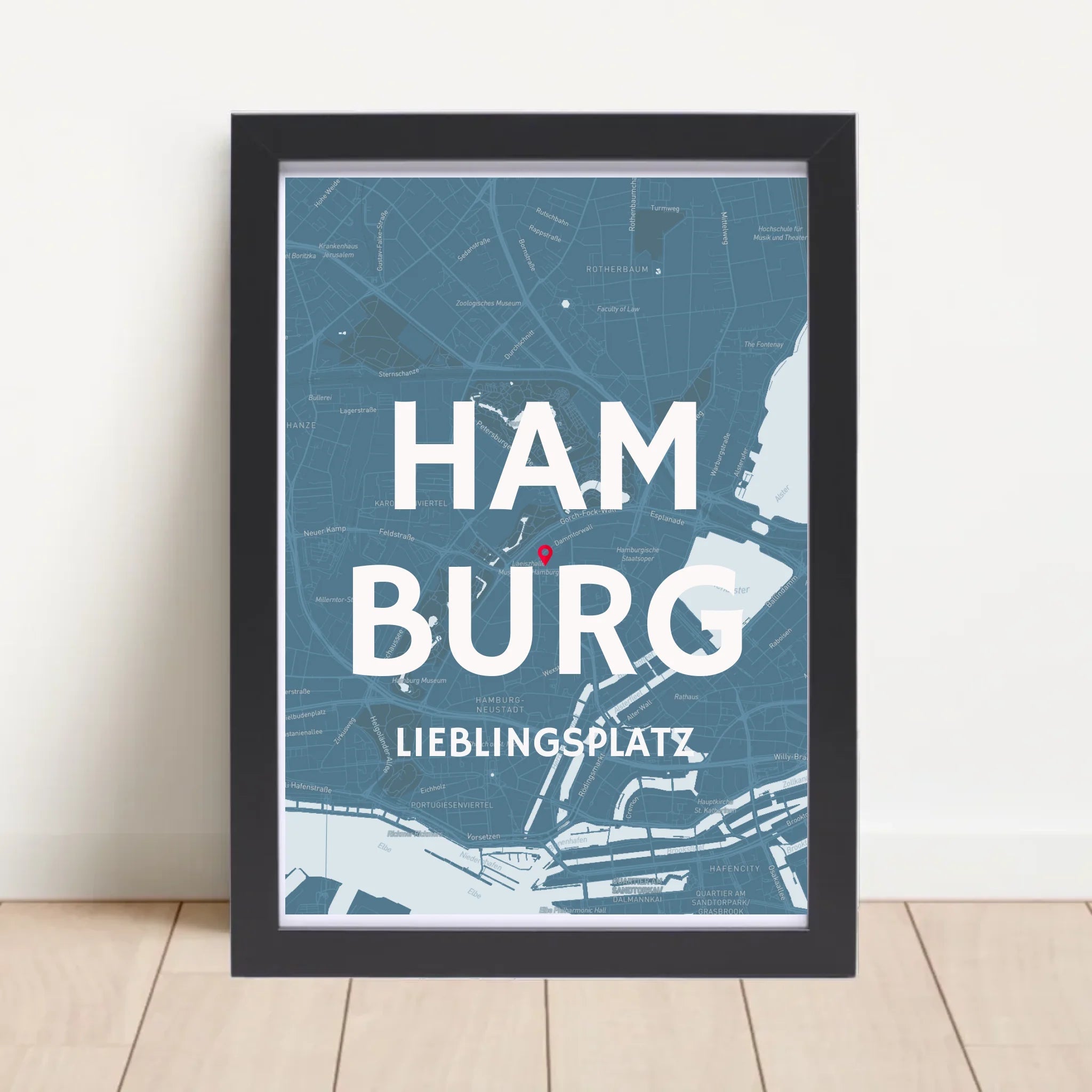 Lieblingsplatz Koordinaten Stadtkarte Poster personalisiert - Cantty