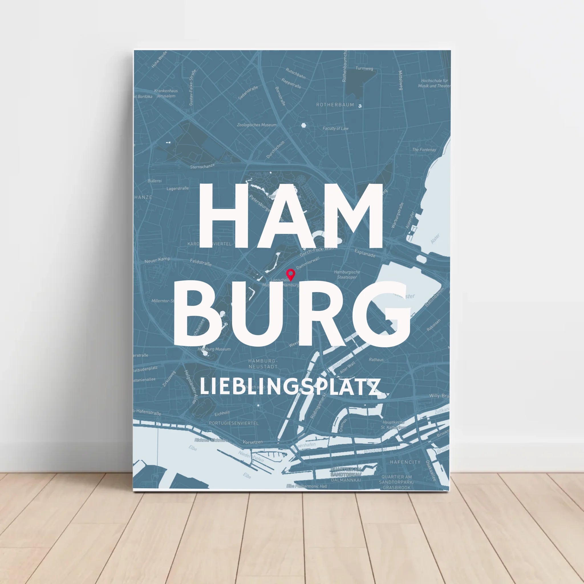 Lieblingsplatz Koordinaten Stadtkarte Poster personalisiert - Cantty