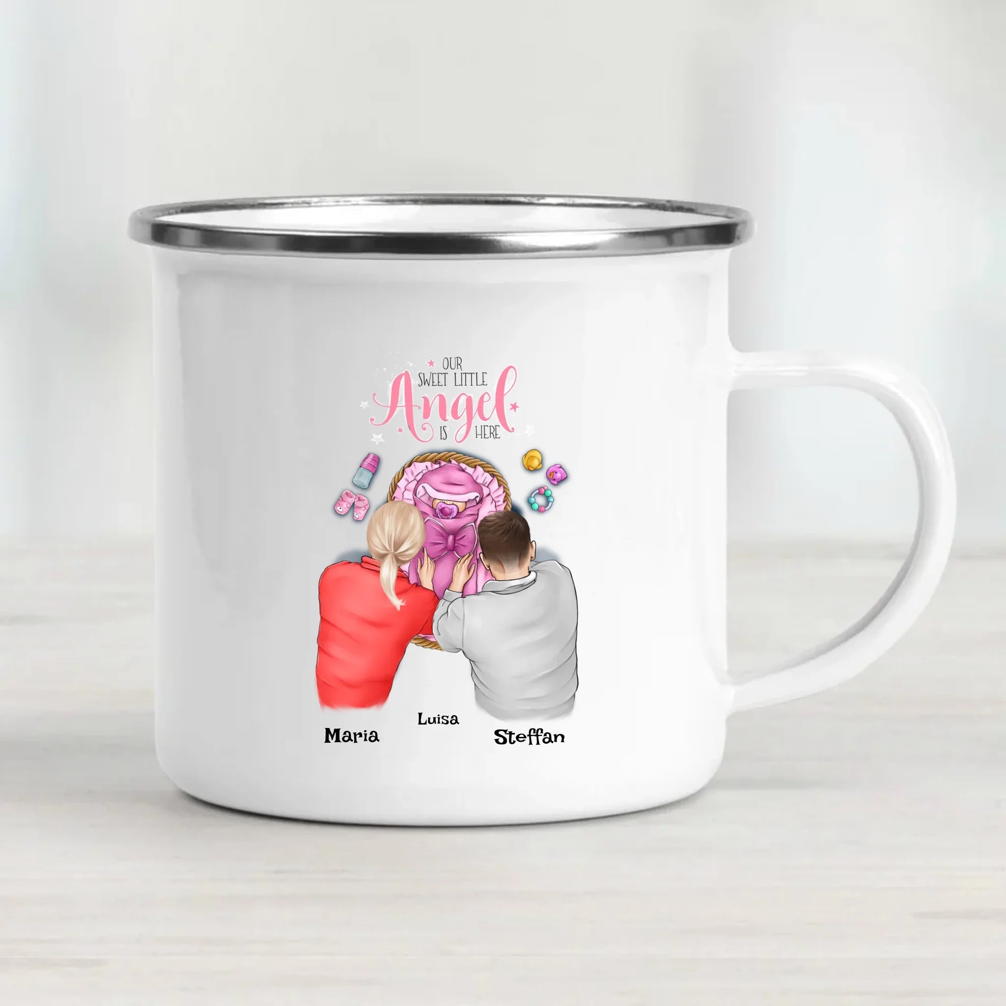 Mädchen Baby Tasse Geschenk Geburt - Cantty