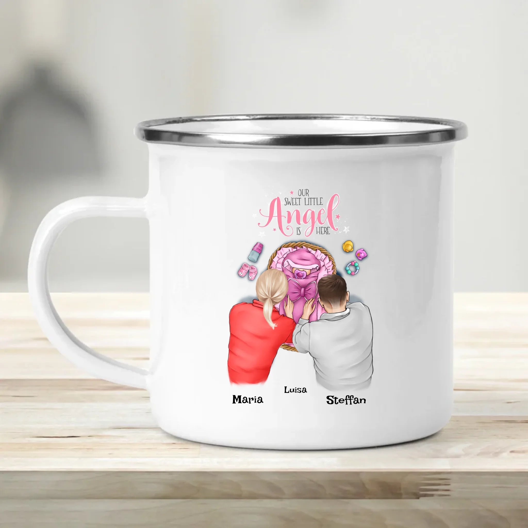 Mädchen Baby Tasse Geschenk Geburt - Cantty