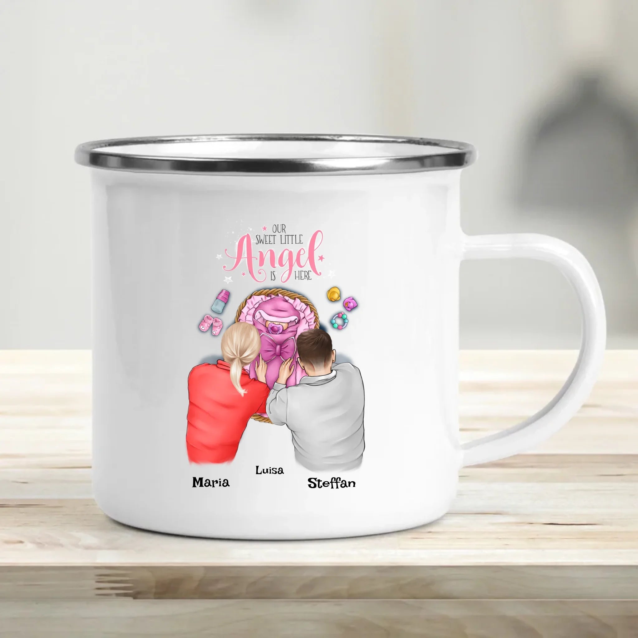 Mädchen Baby Tasse Geschenk Geburt - Cantty
