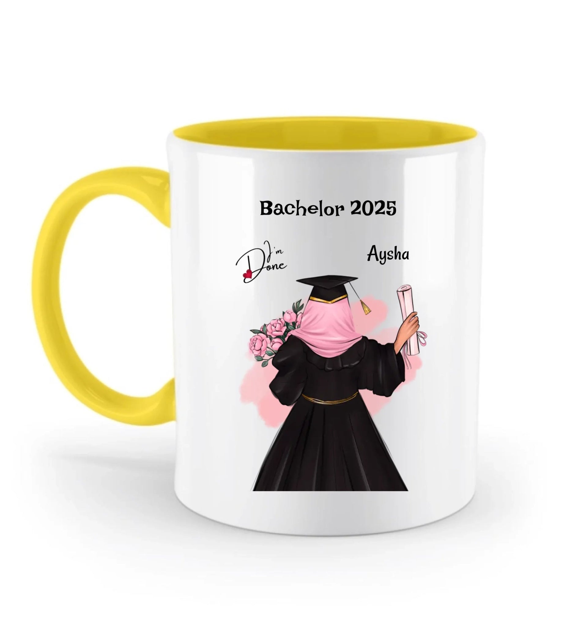 Mädchen mit Kopftuch Bachelor Studium Tasse Abschlussgeschenk - Cantty