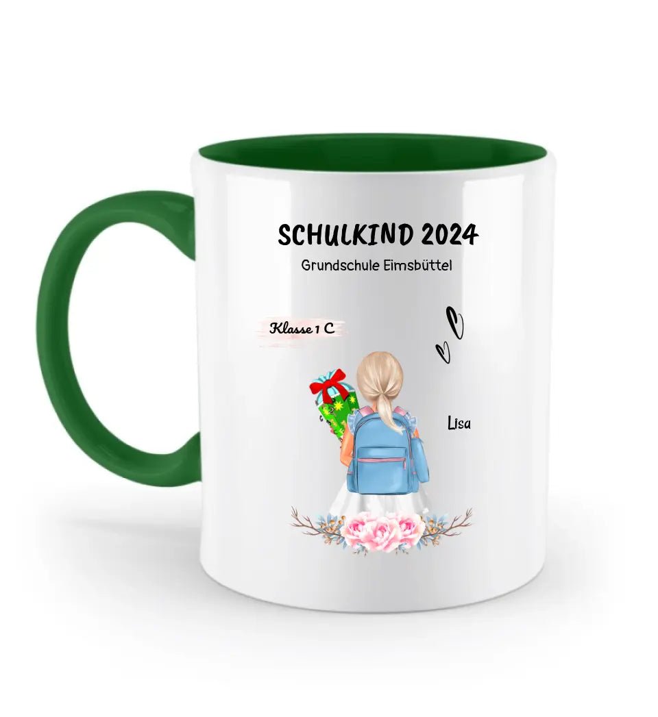 Mädchen Tasse Geschenk zur Einschulung 1. Klasse - Cantty