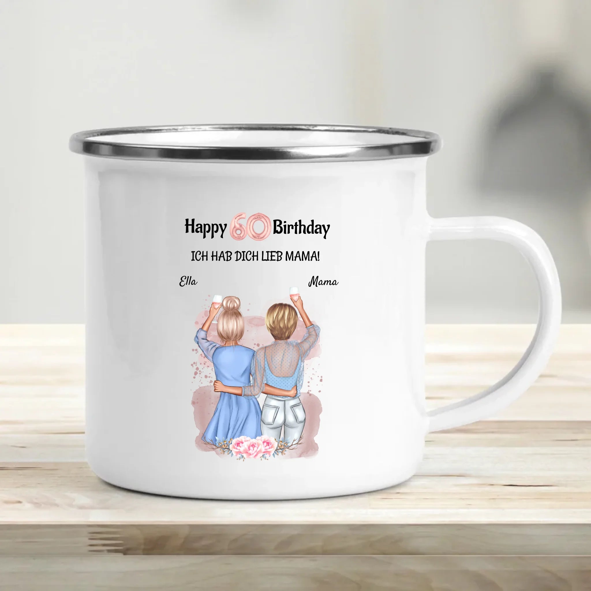 Mama 60 Geburtstagsgeschenk Tasse personalisiert - Cantty
