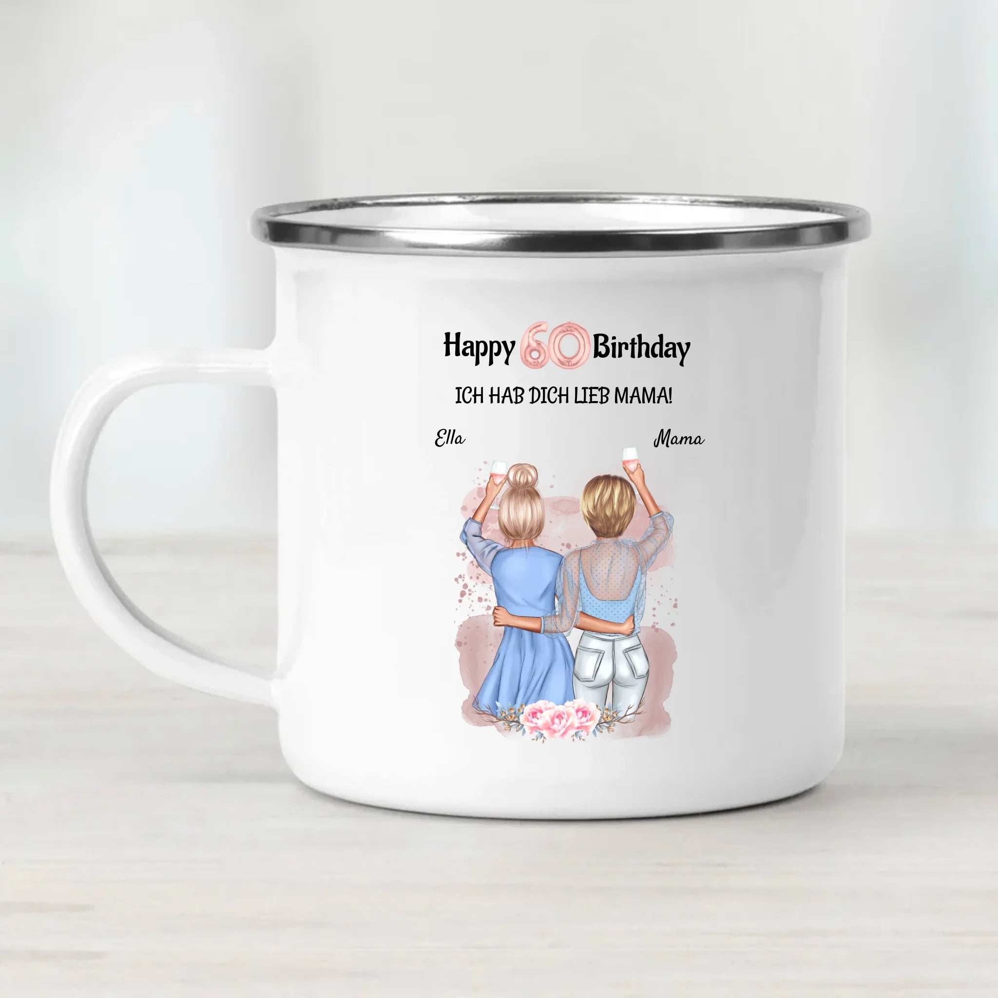 Mama 60 Geburtstagsgeschenk Tasse personalisiert - Cantty