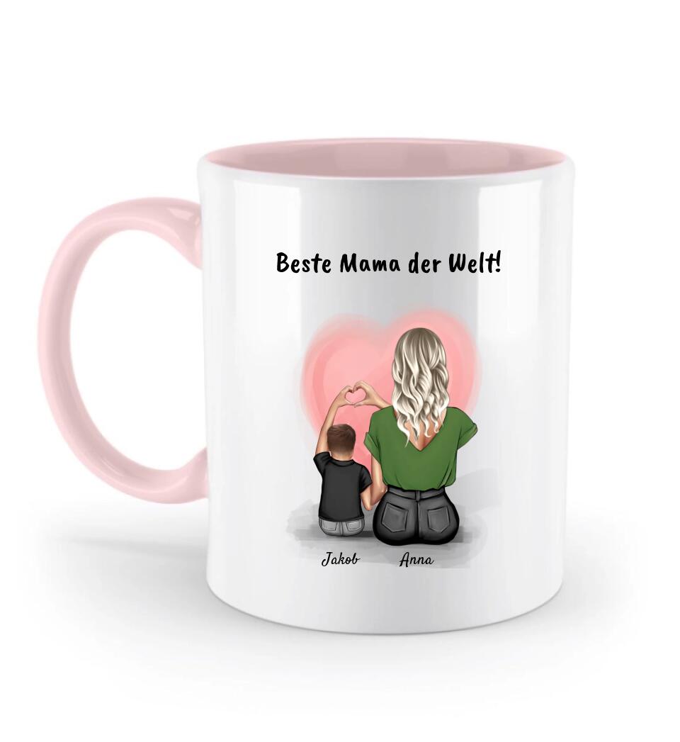 Mama kleiner Sohn Tasse Geschenk mit Namen - Cantty