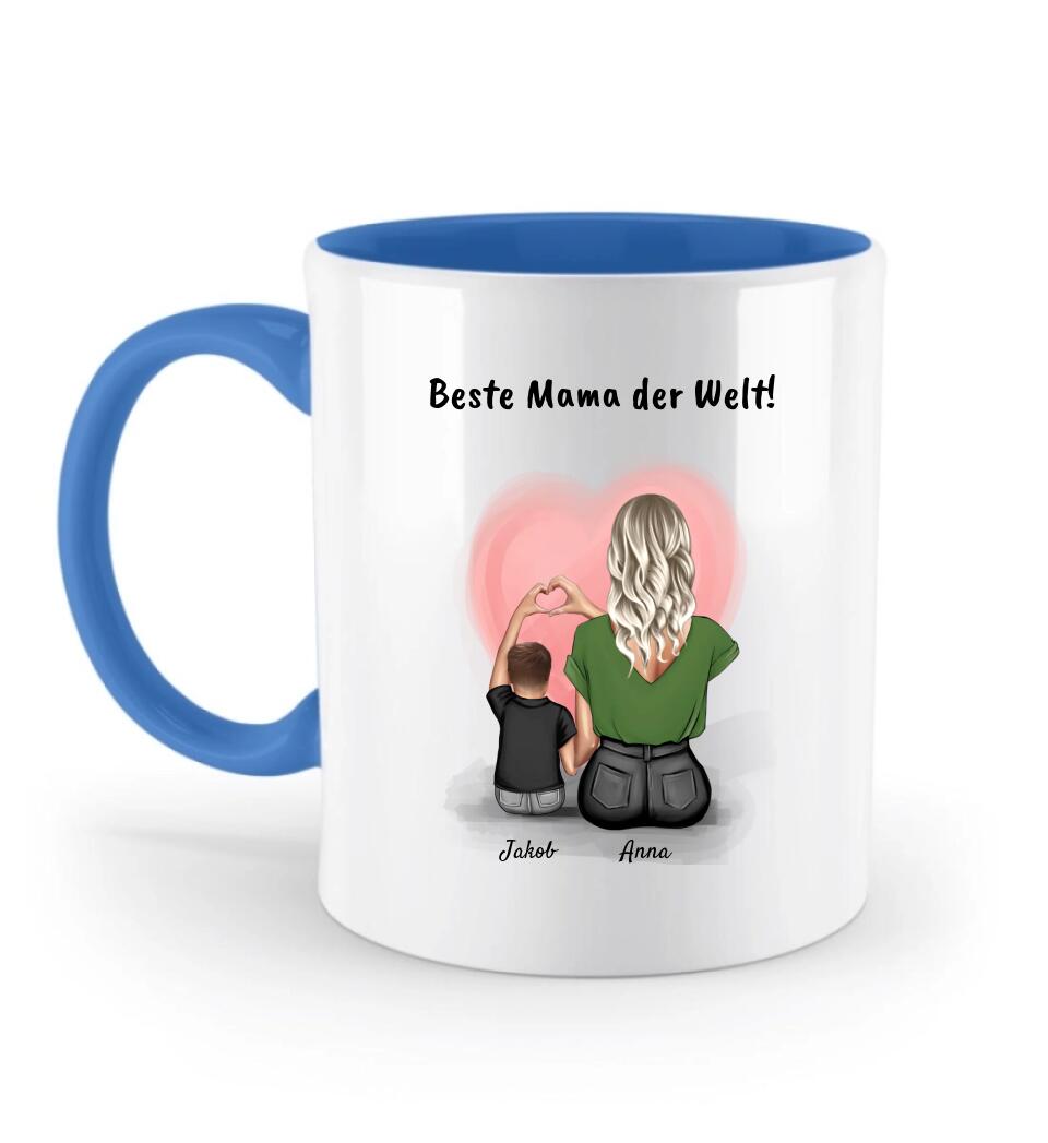 Mama kleiner Sohn Tasse Geschenk mit Namen - Cantty