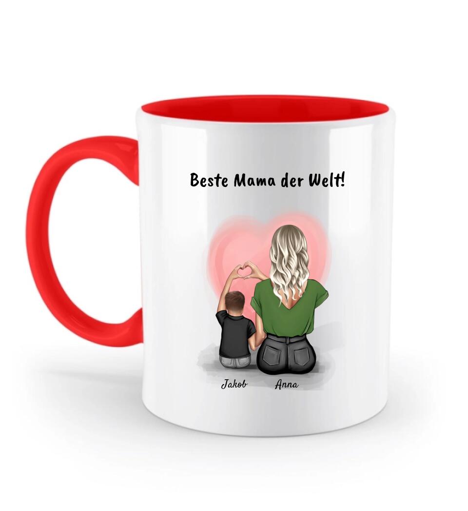 Mama kleiner Sohn Tasse Geschenk mit Namen - Cantty