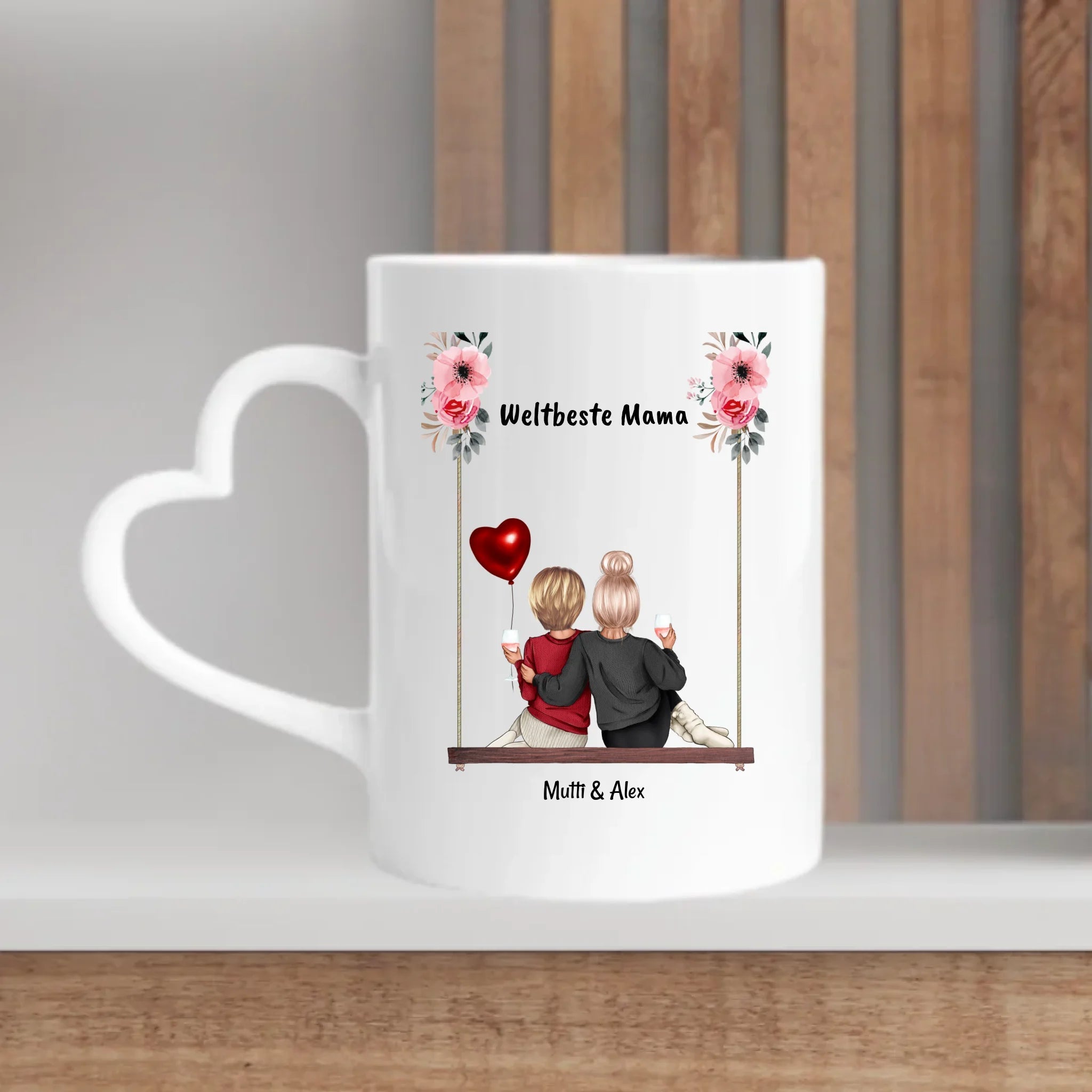 Mama Tochter Geschenk personalisierte Tassse - Cantty