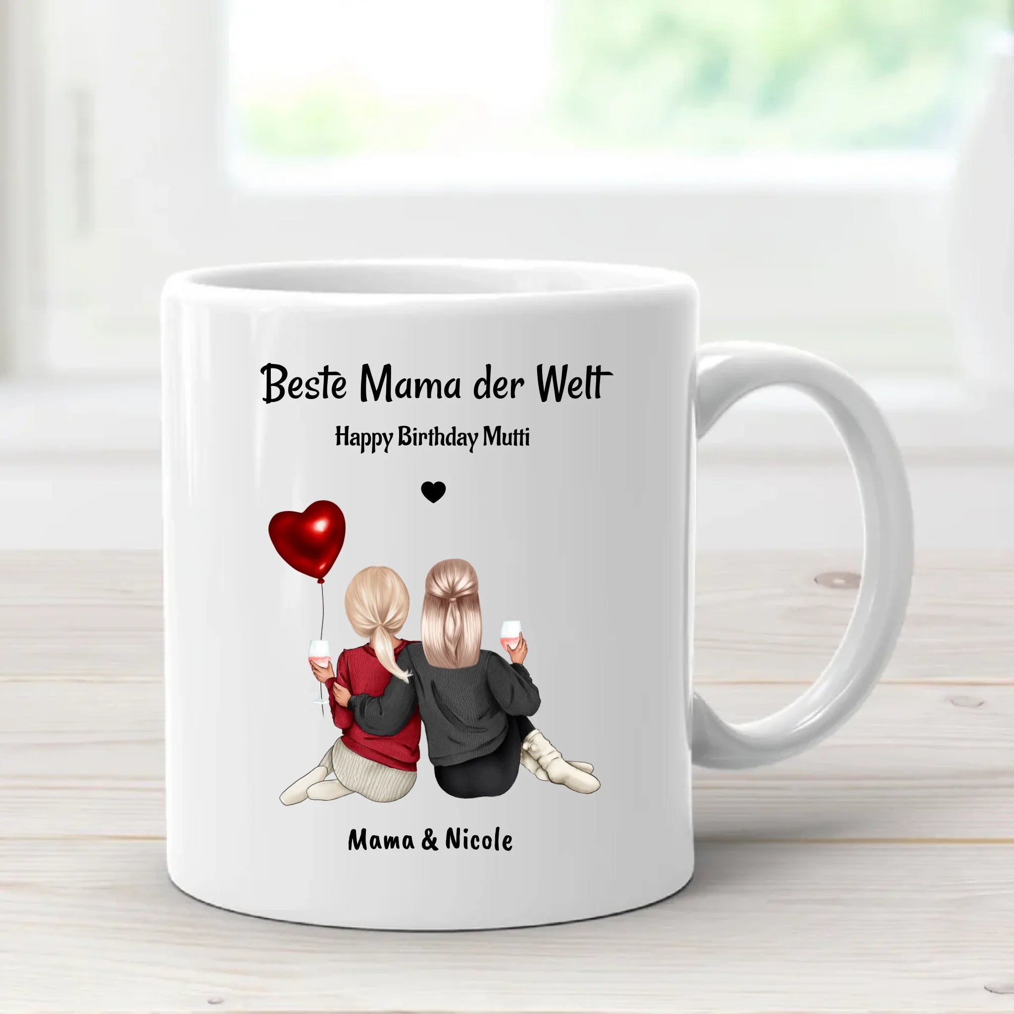 Mama Tochter Tasse Geschenk personalisiert - Cantty