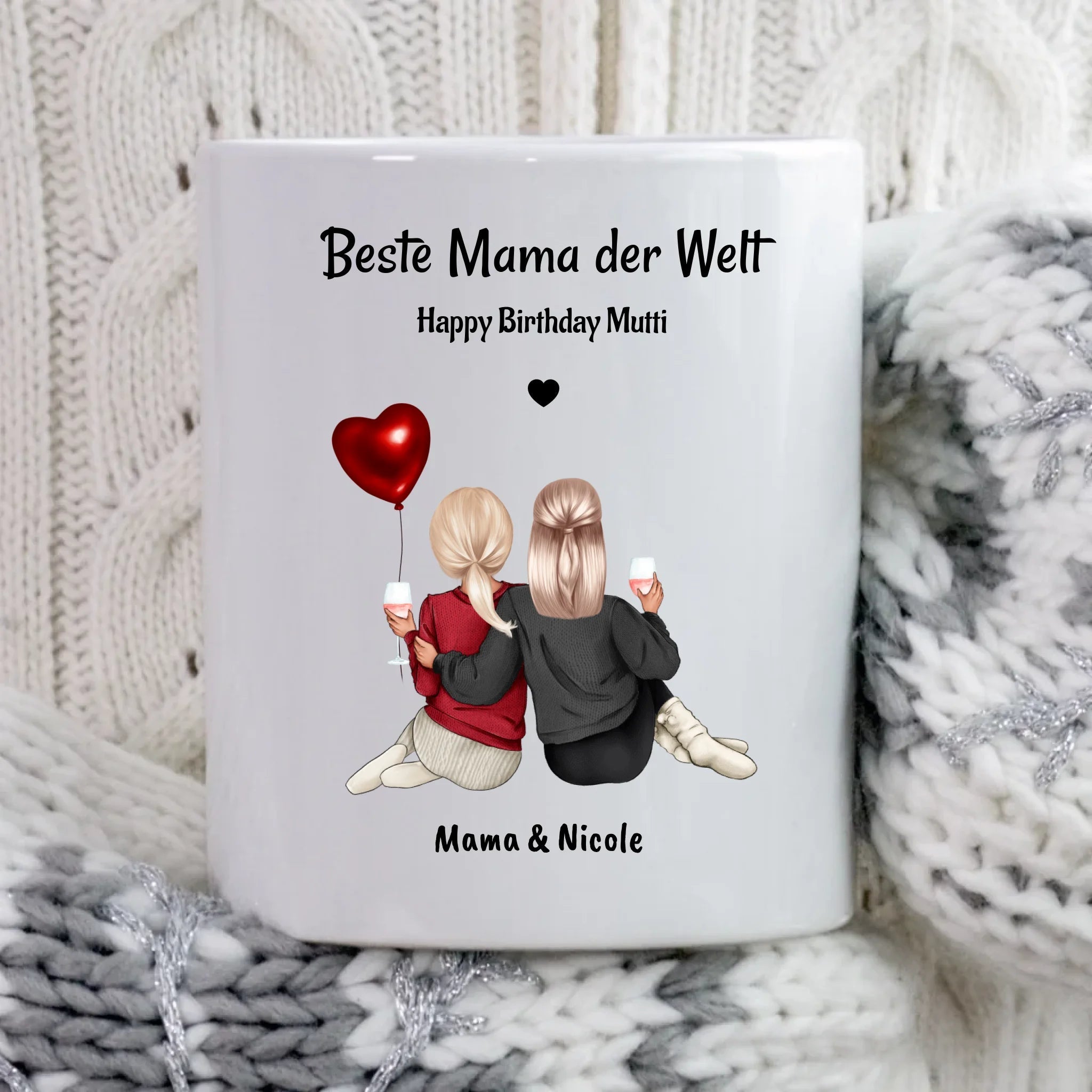 Mama Tochter Tasse Geschenk personalisiert - Cantty