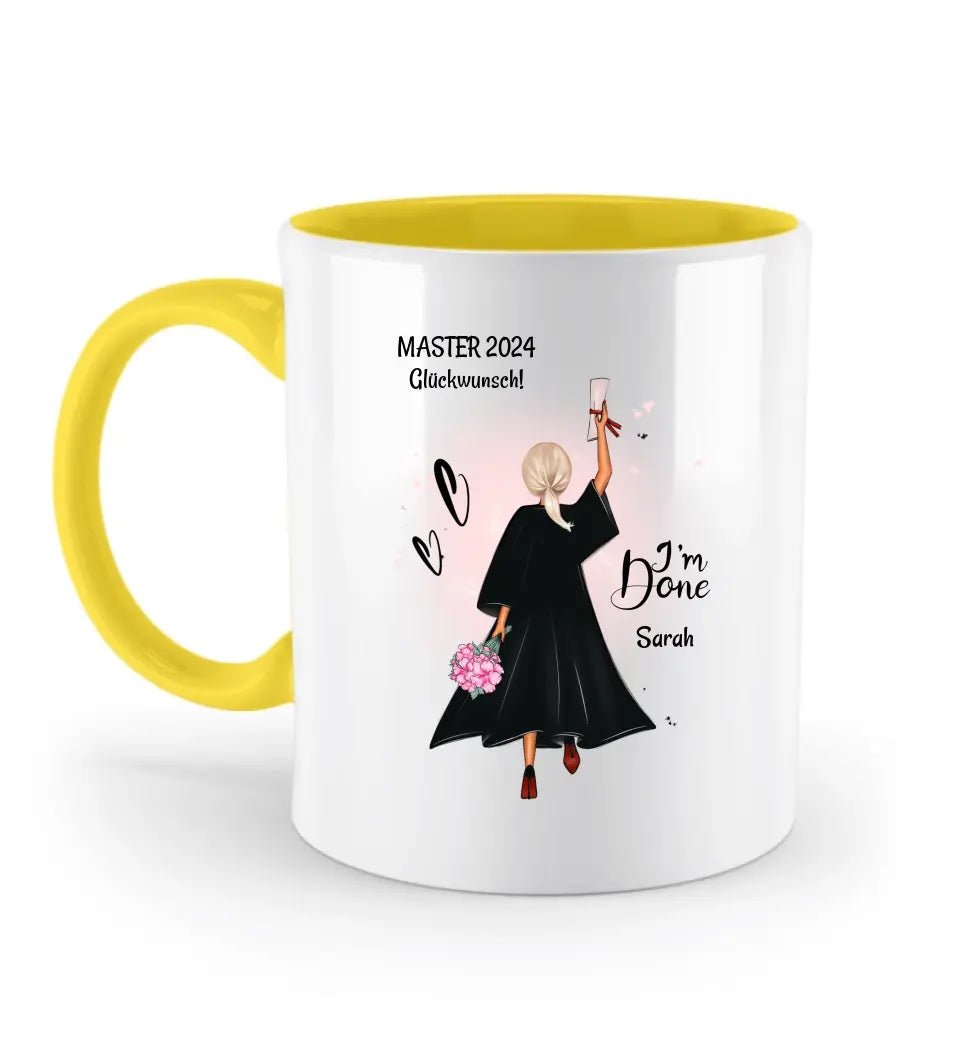 Masterstudium Abschluss Tasse Geschenk für Frau - Cantty