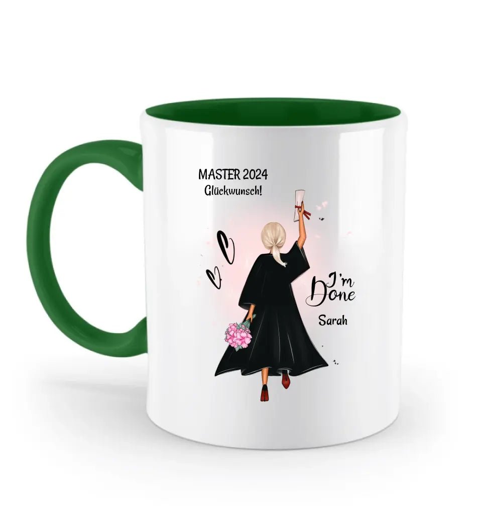 Masterstudium Abschluss Tasse Geschenk für Frau - Cantty