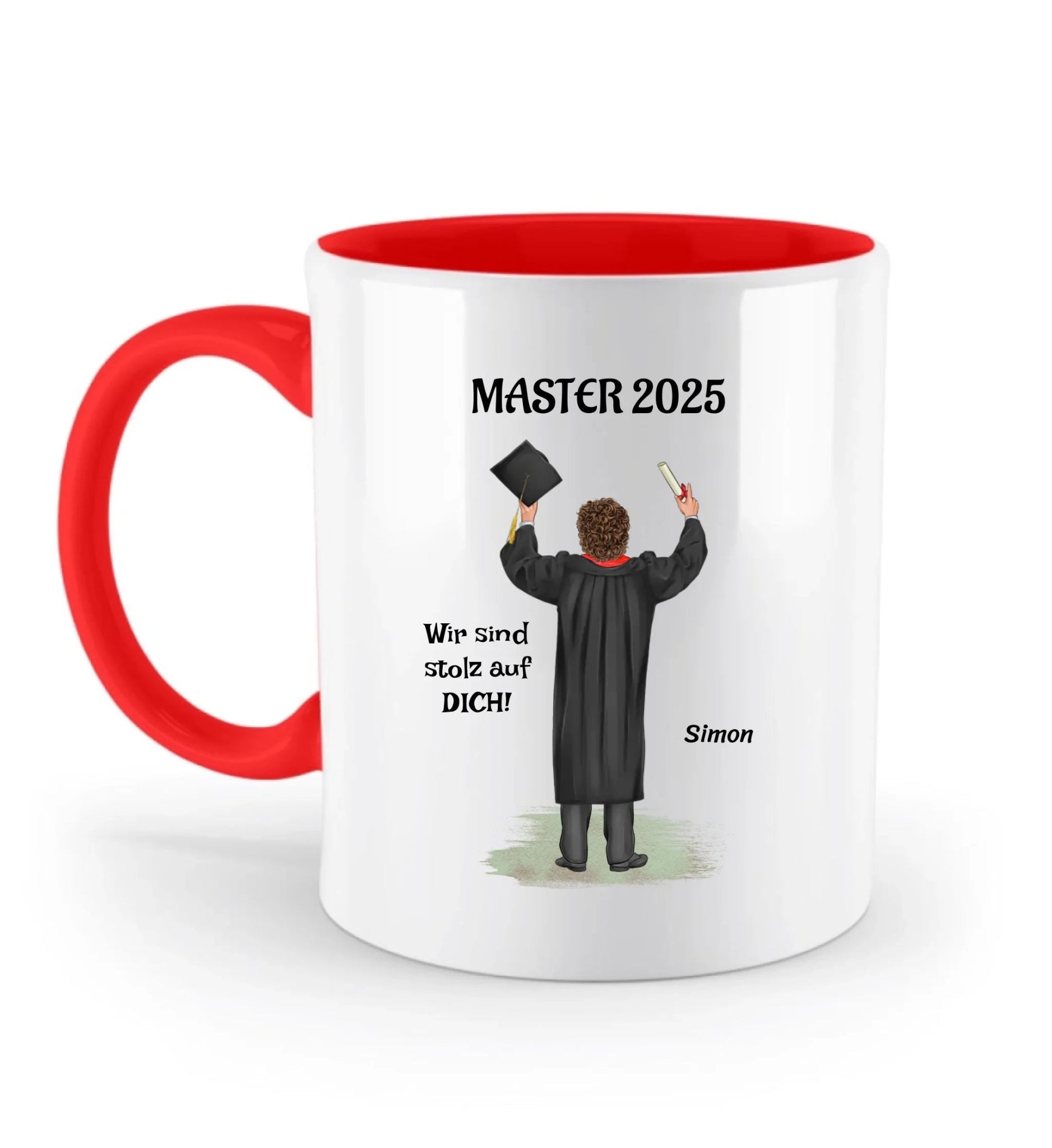 Masterstudium Abschlussgeschenk Tasse personalisiert - Cantty