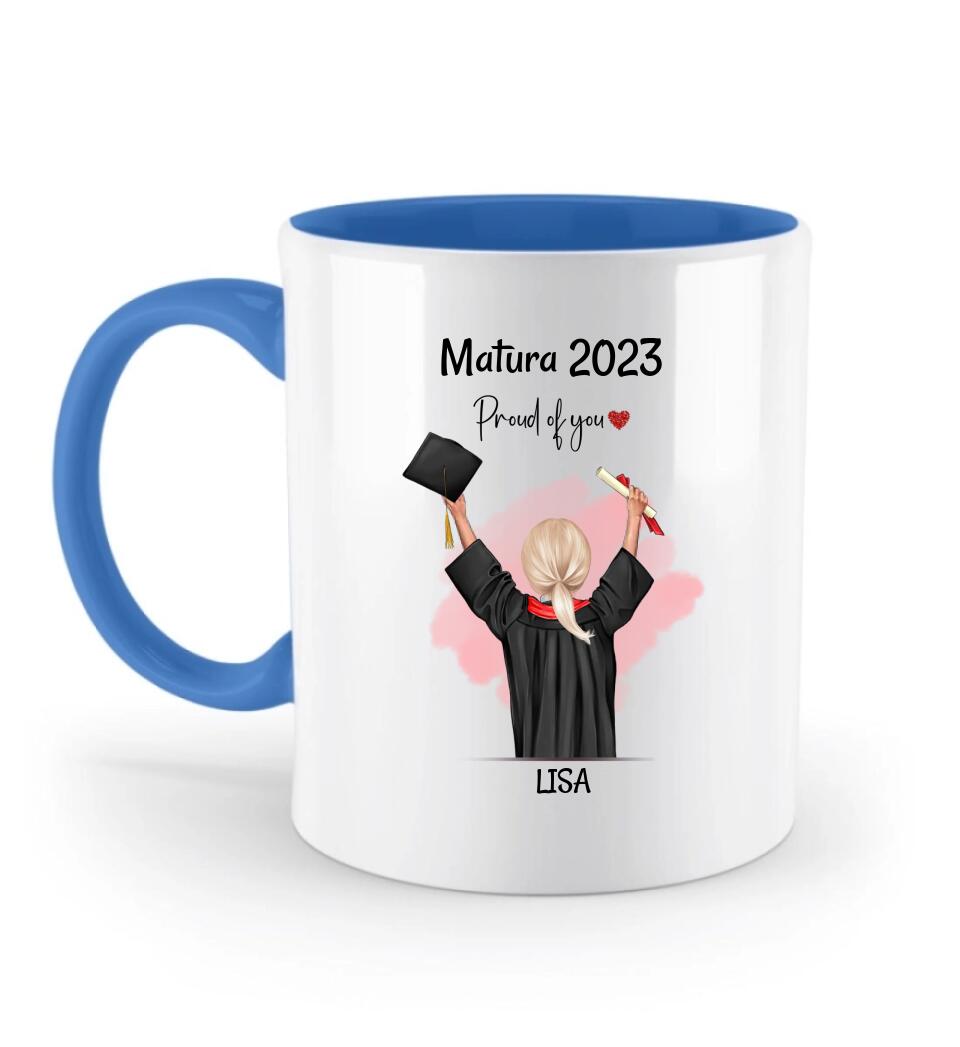 Matura Abschluss Tasse für Mädchen personalisiert - Cantty