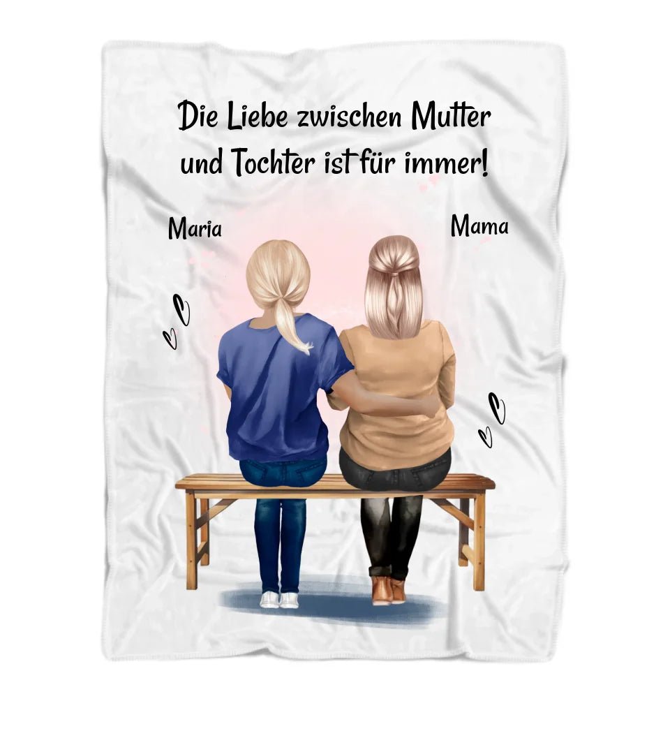 Mutter Decke Geschenk von Tochter personalisiert - Cantty