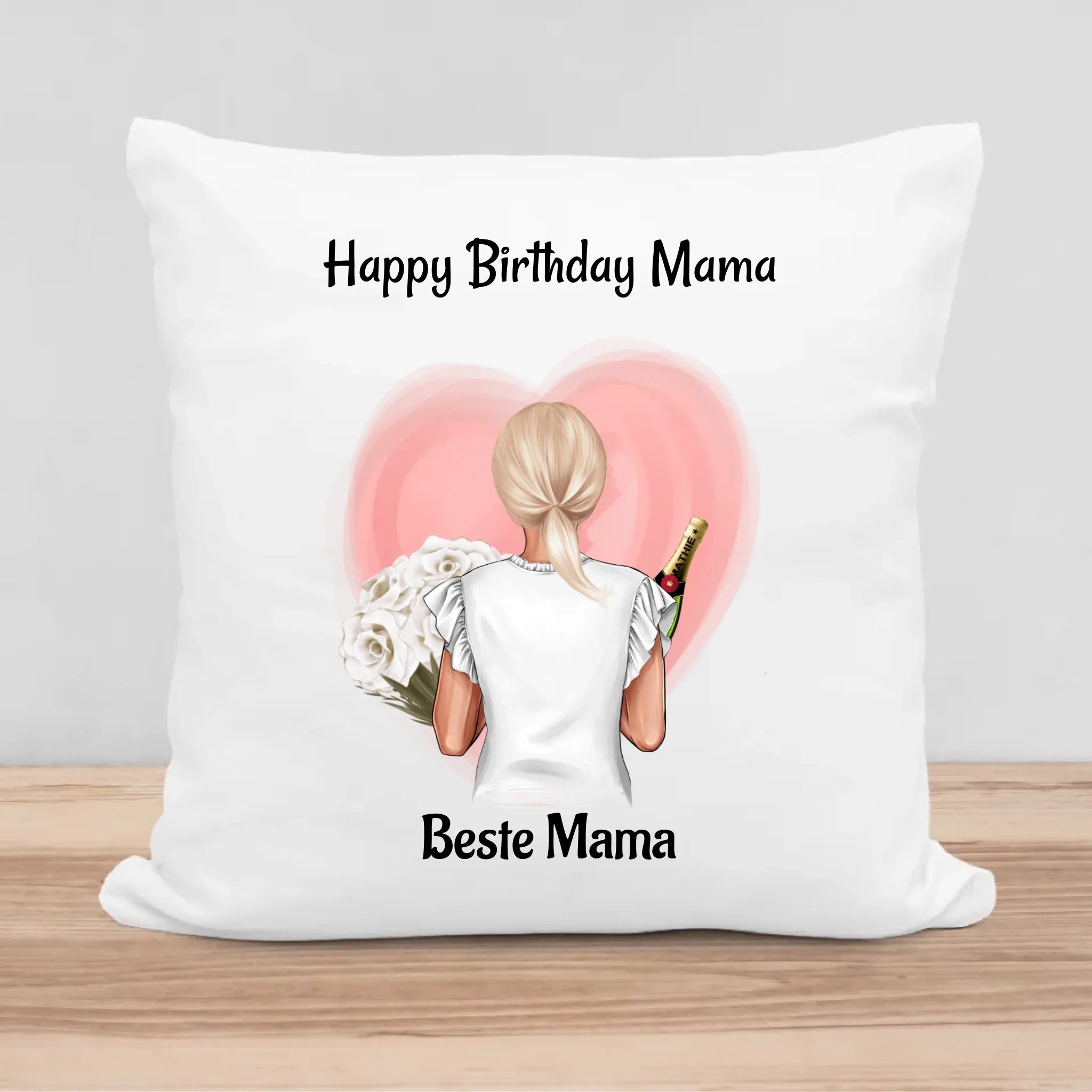 Mutter Geburtstagsgeschenk Kissen personalisiert mit Bild - Cantty