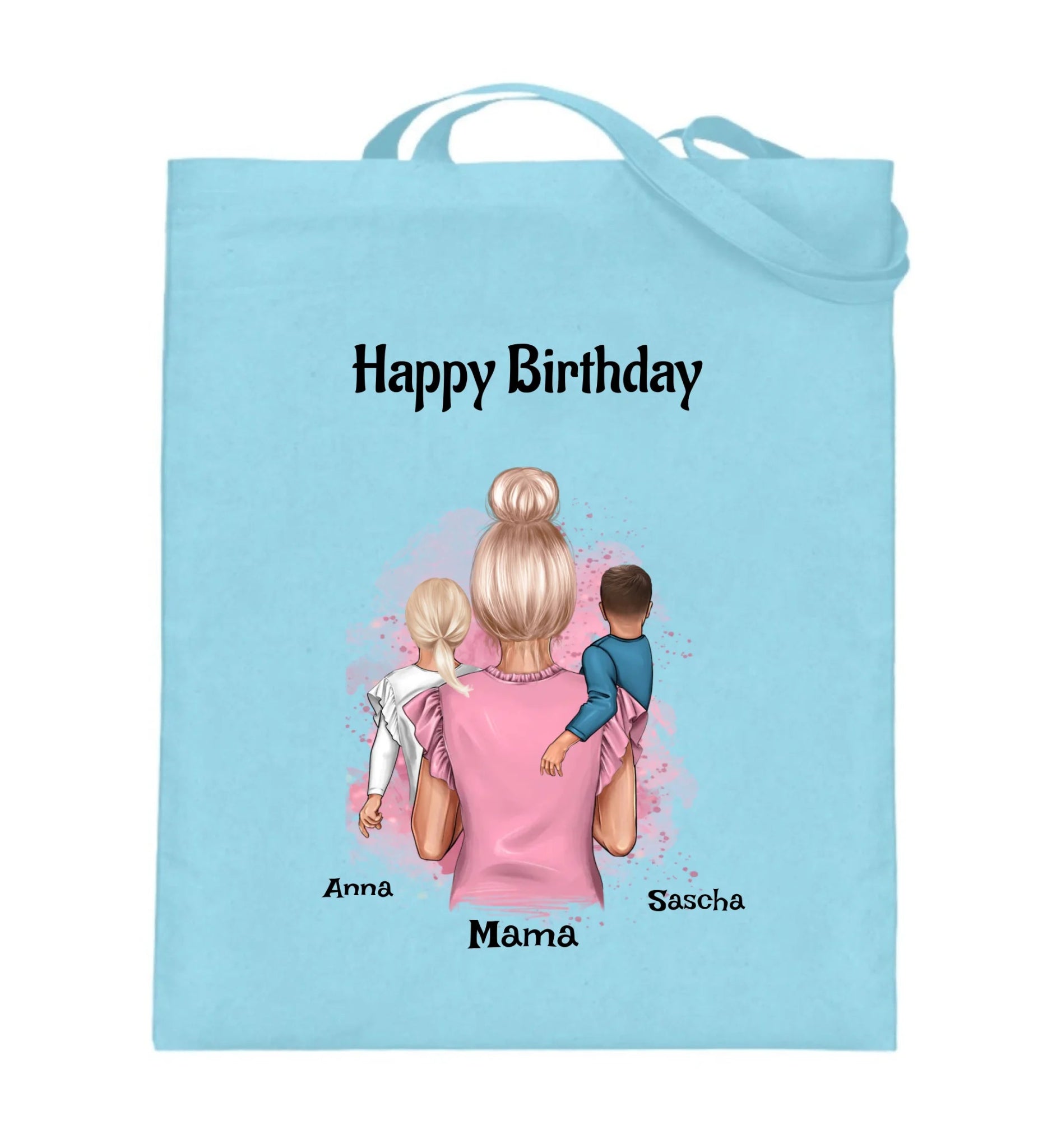 Mutter Kind Jutebeutel Geschenk personalisiert - Cantty