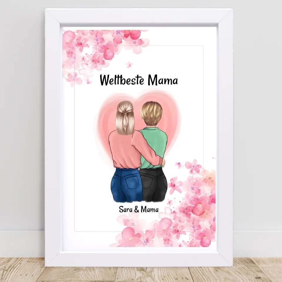 Mutter Tochter poster Geschenk selber gestalten - Cantty