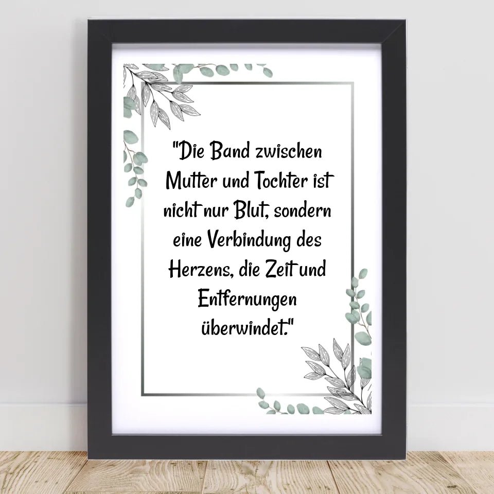 Mutter Tochter Spruch Poster personalisiert - Cantty