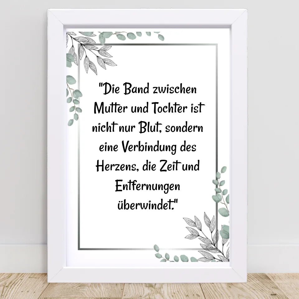 Mutter Tochter Spruch Poster personalisiert - Cantty
