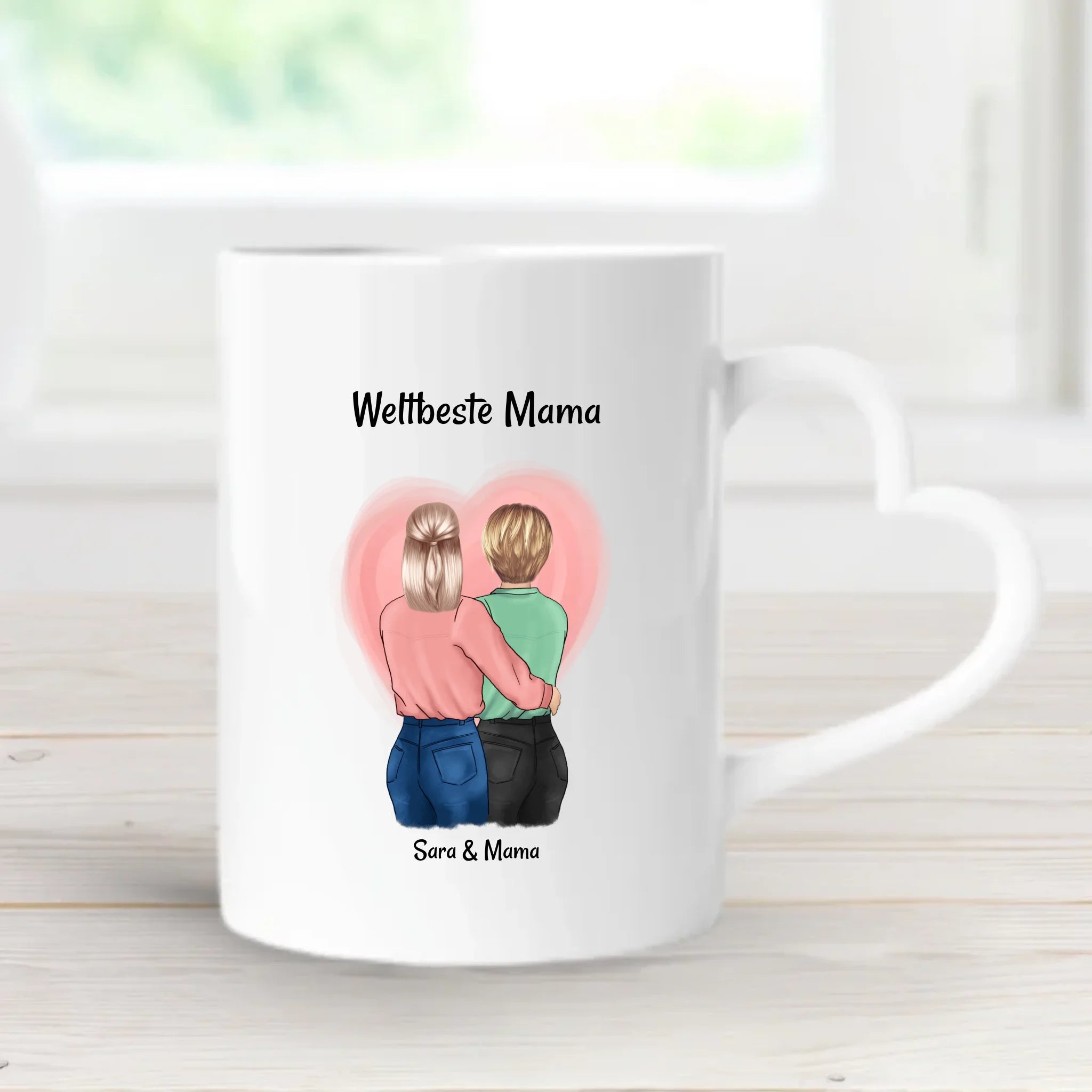 Mutter Tochter Tasse Geschenk zum Muttertag personalisiert - Cantty