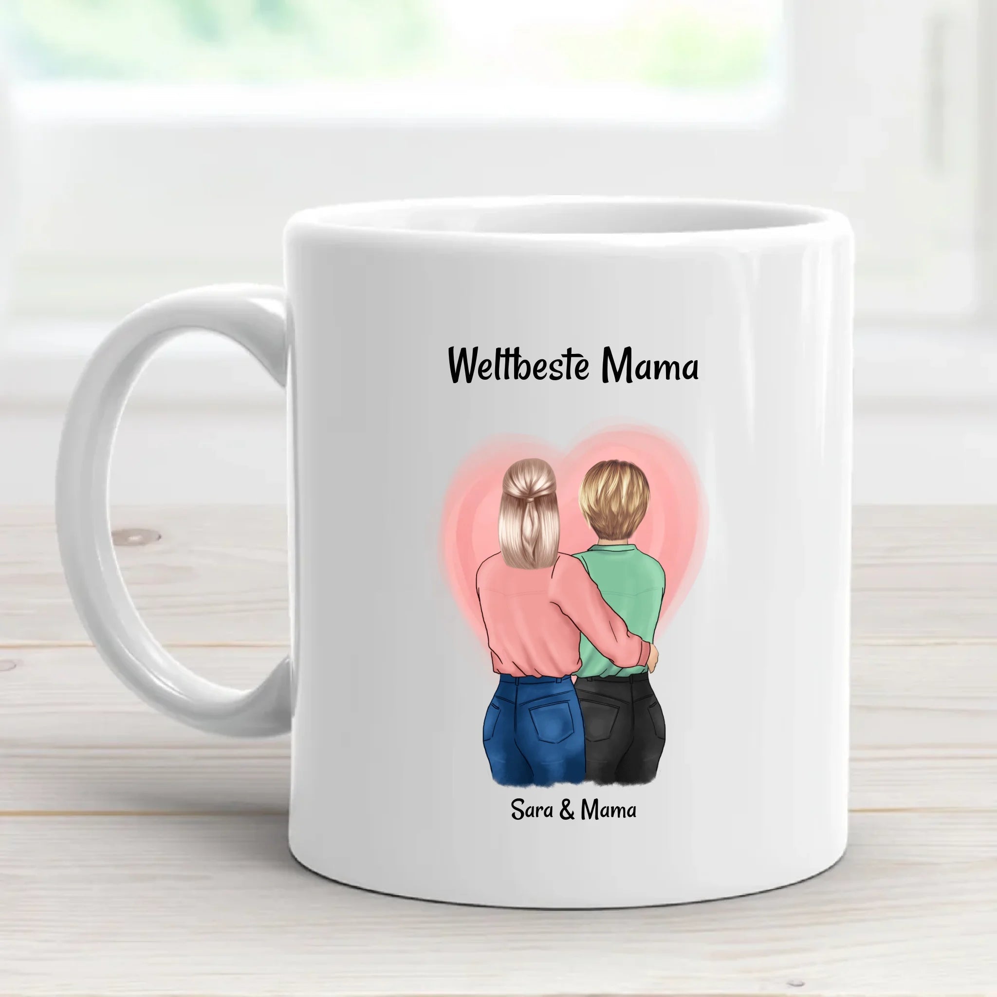 Mutter Tochter Tasse Geschenk zum Muttertag personalisiert - Cantty