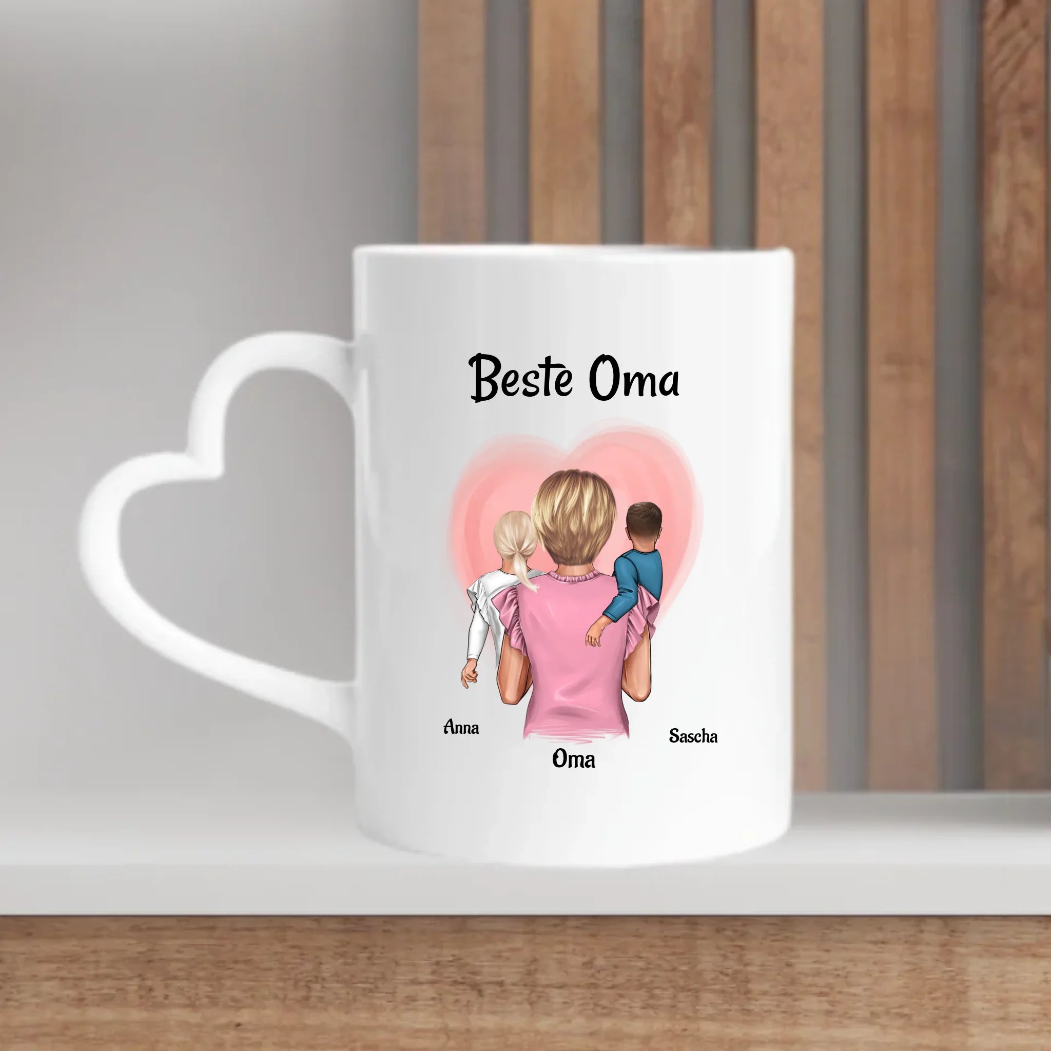 Muttertagsgeschenk Oma Enkel Tasse personalisiert - Cantty