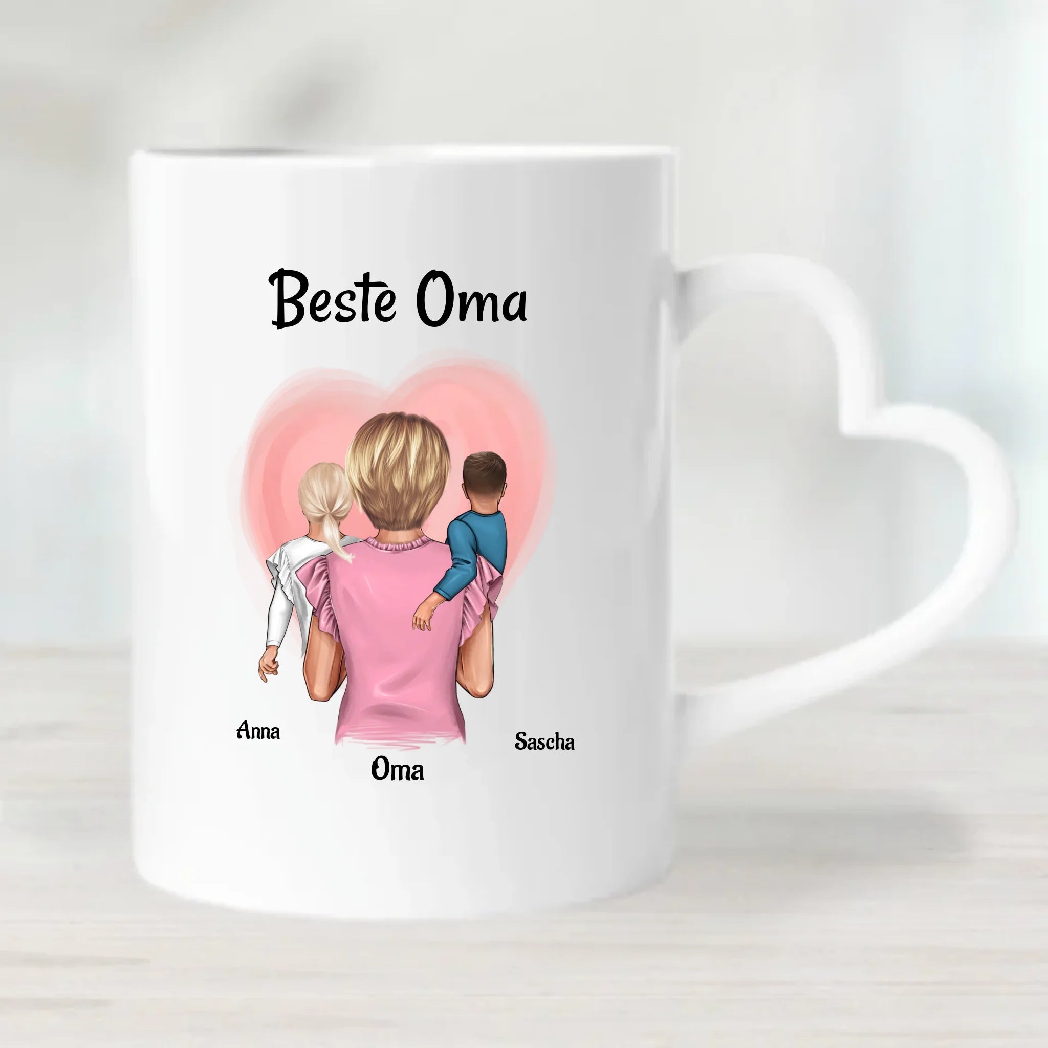 Muttertagsgeschenk Oma Enkel Tasse personalisiert - Cantty