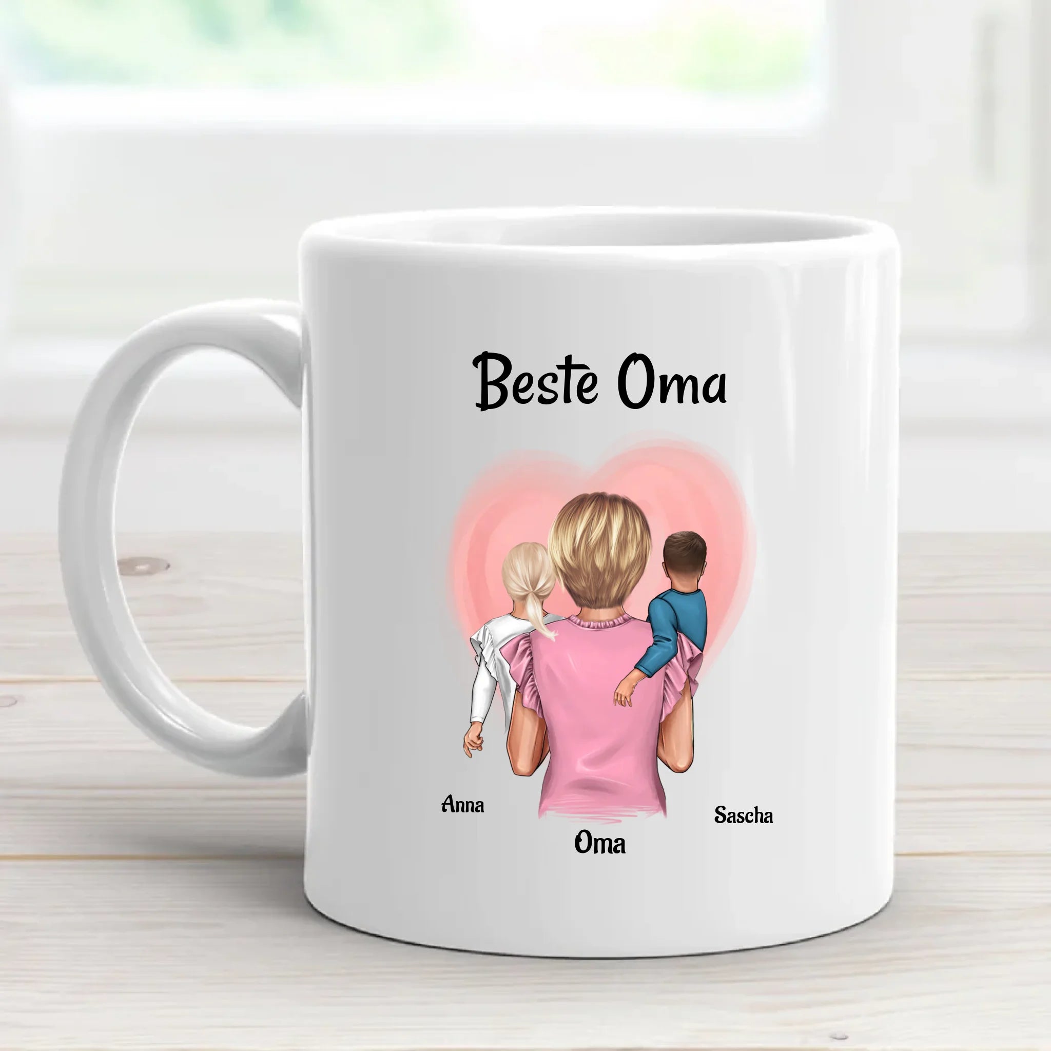 Muttertagsgeschenk Oma Enkel Tasse personalisiert - Cantty