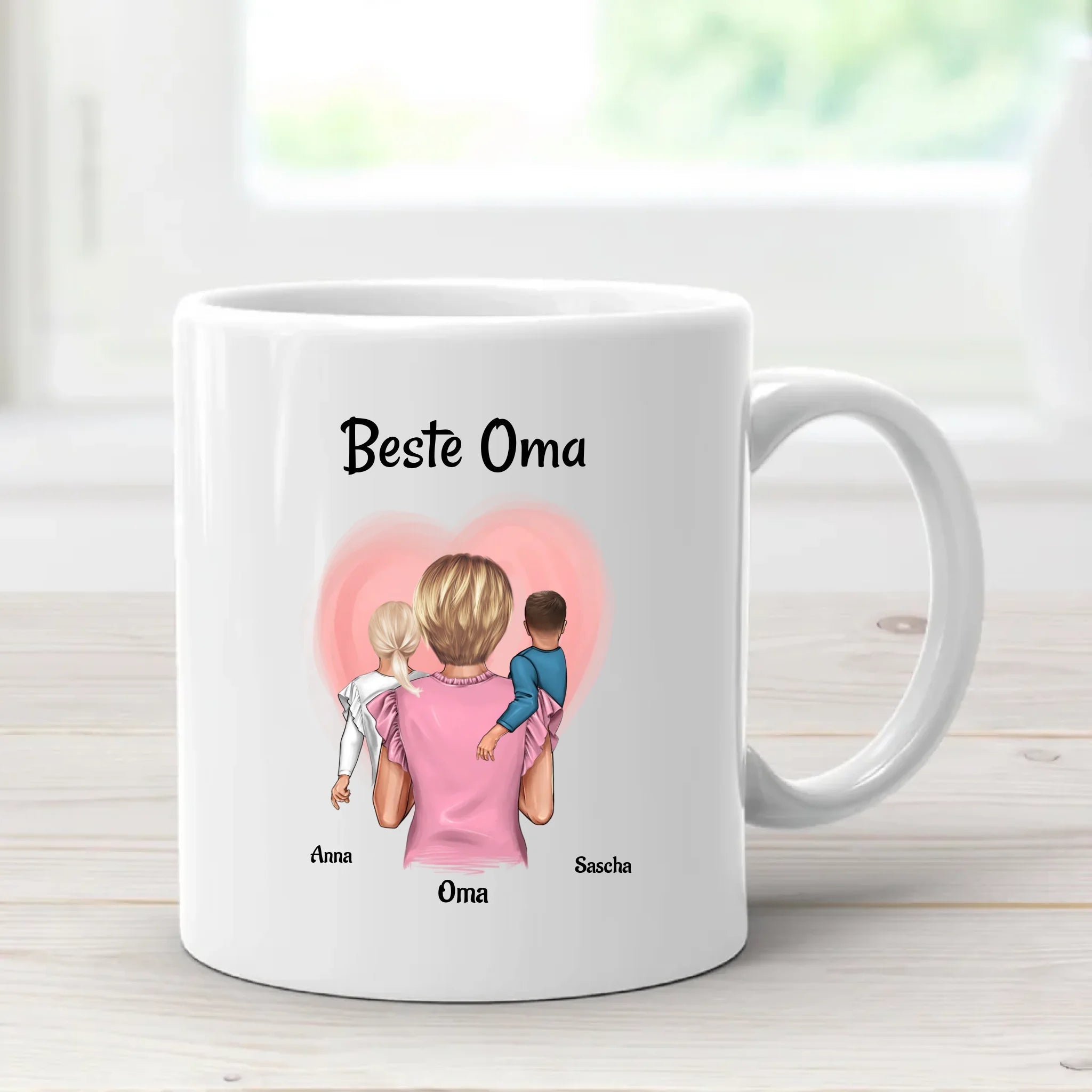 Muttertagsgeschenk Oma Enkel Tasse personalisiert - Cantty