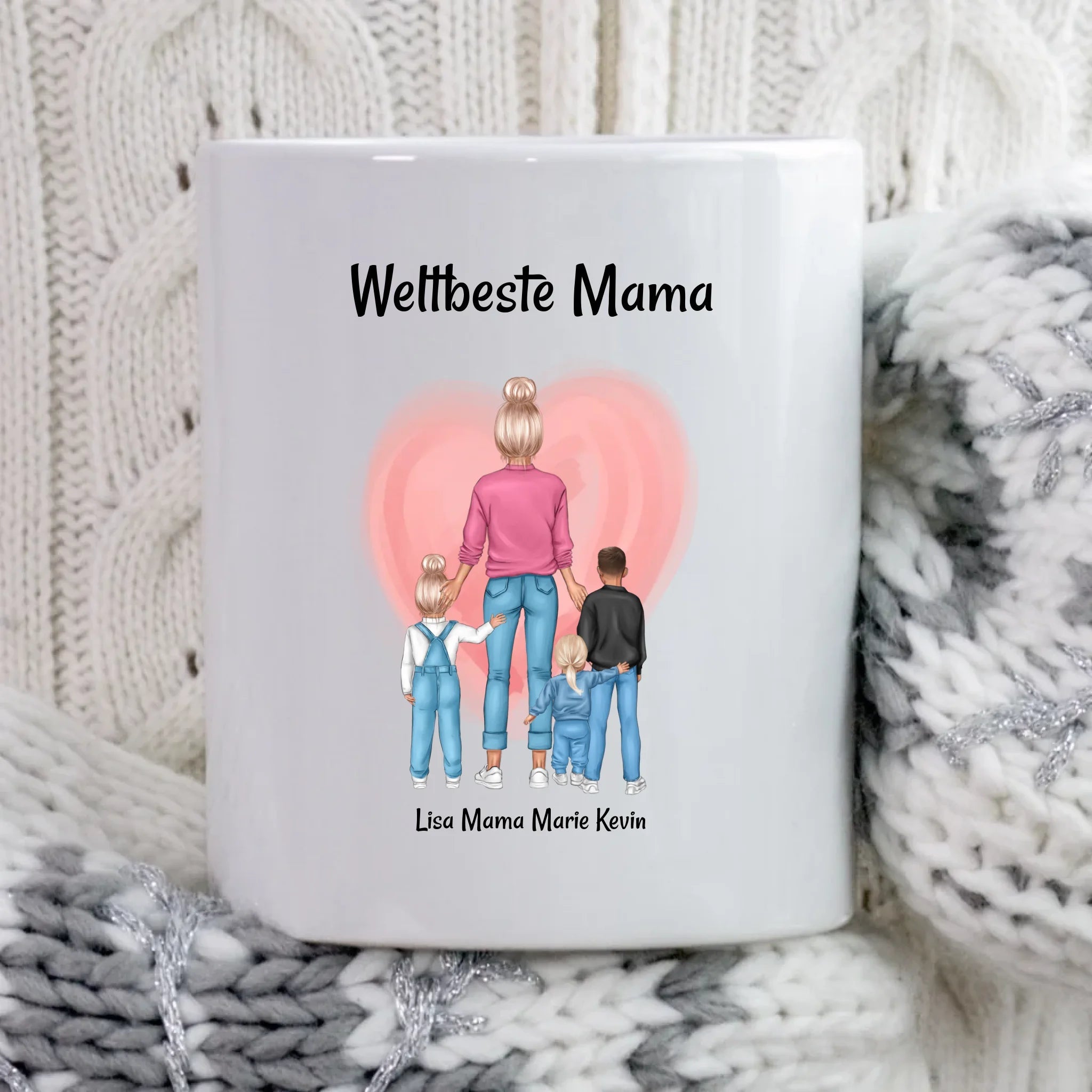 Muttertagsgeschenk Tasse Mama Kinder personalisiert - Cantty