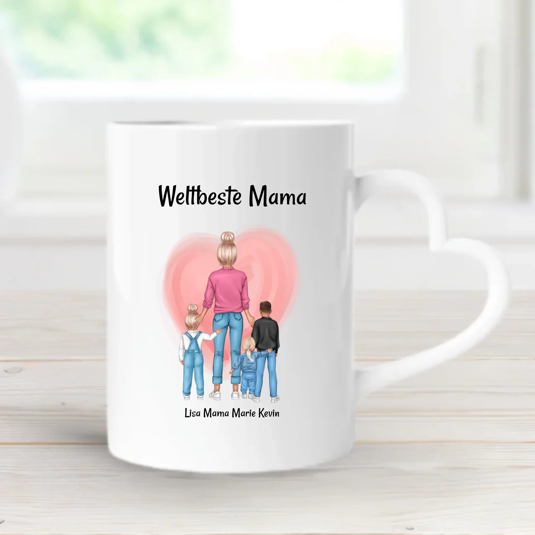 Muttertagsgeschenk Tasse Mama Kinder personalisiert - Cantty