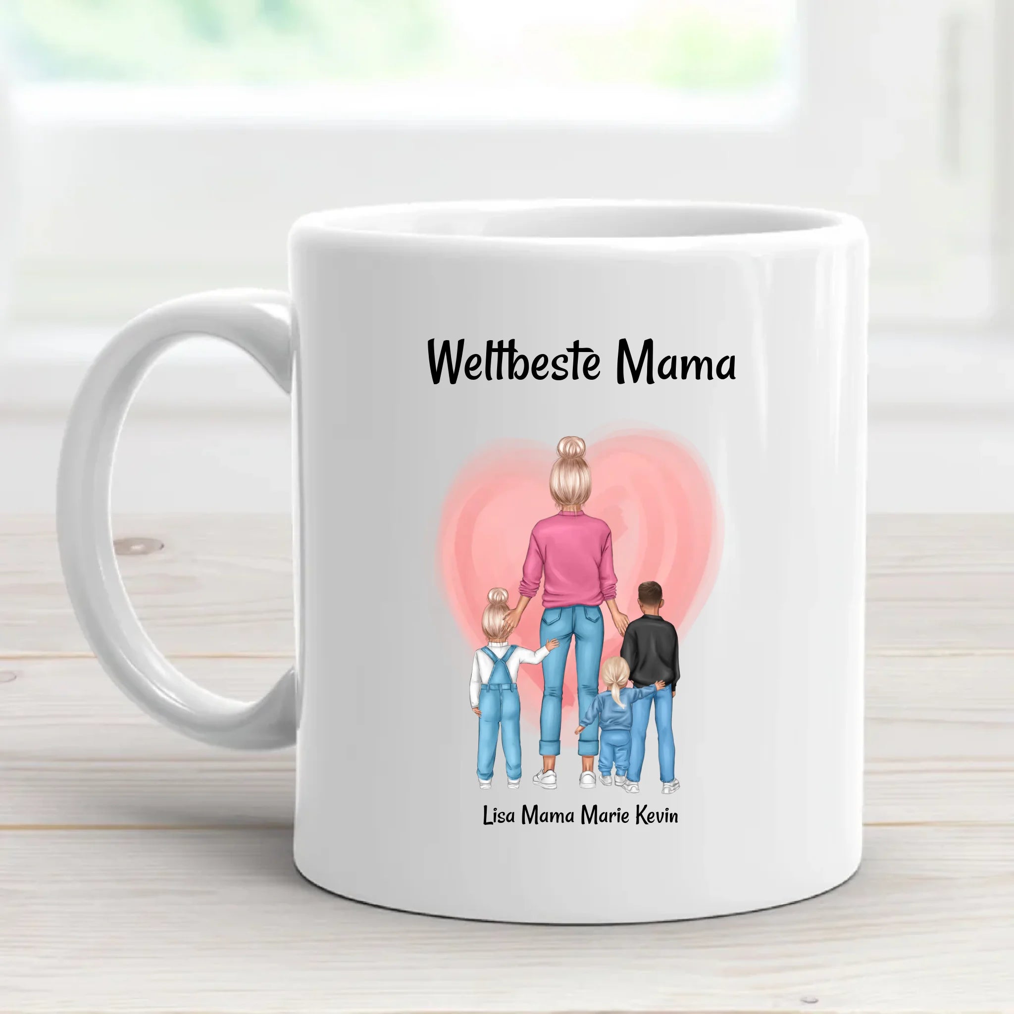 Muttertagsgeschenk Tasse Mama Kinder personalisiert - Cantty