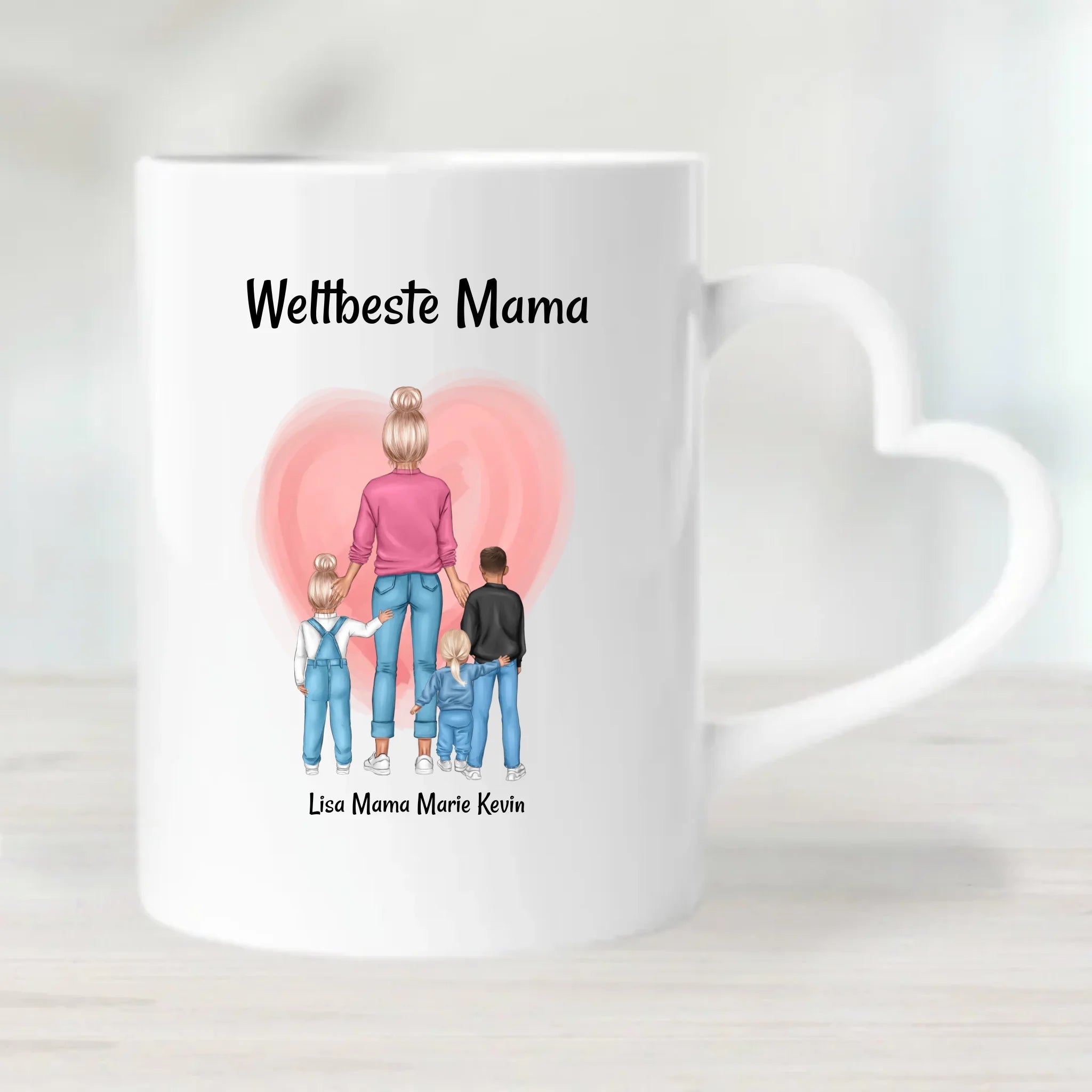 Muttertagsgeschenk Tasse Mama Kinder personalisiert - Cantty