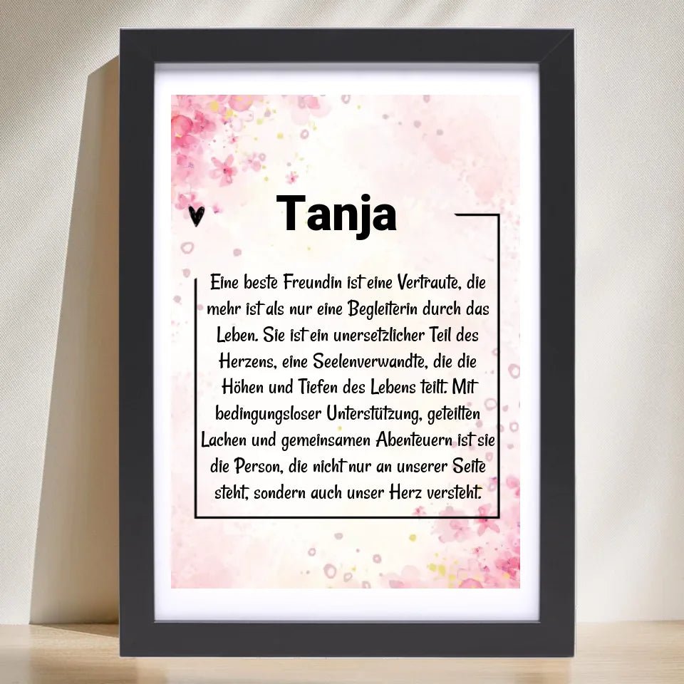 Name Definition Poster Geschenk personalisiert - Cantty