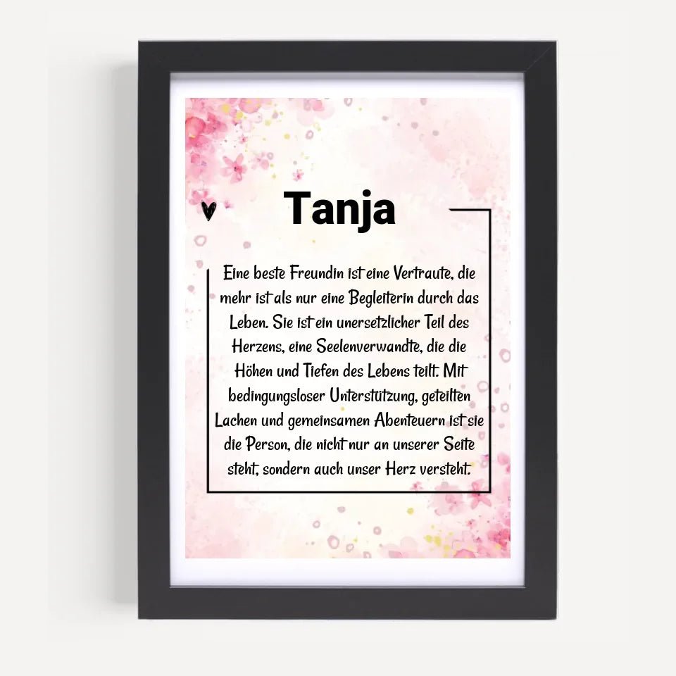 Name Definition Poster Geschenk personalisiert - Cantty