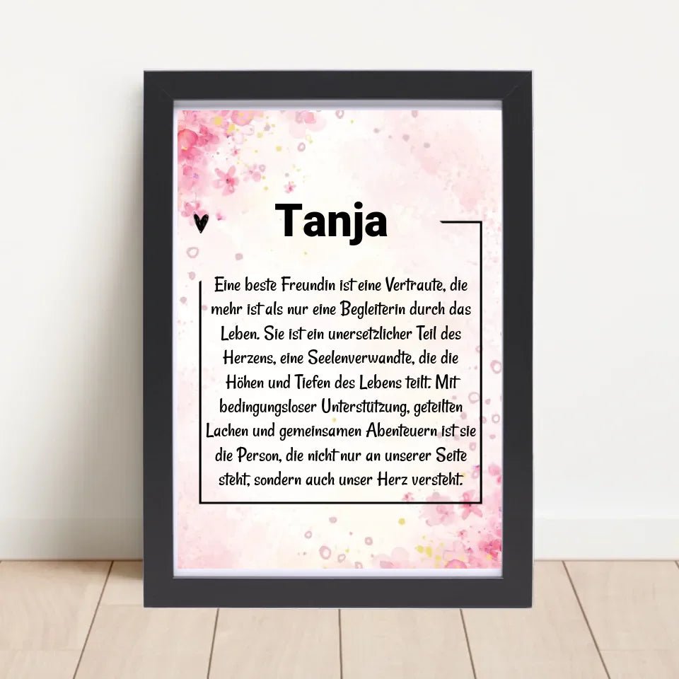 Name Definition Poster Geschenk personalisiert - Cantty