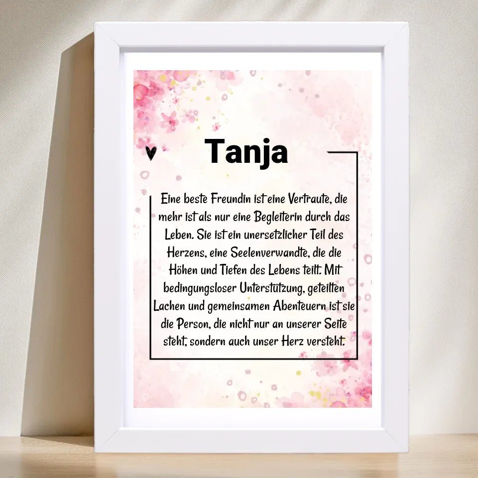 Name Definition Poster Geschenk personalisiert - Cantty