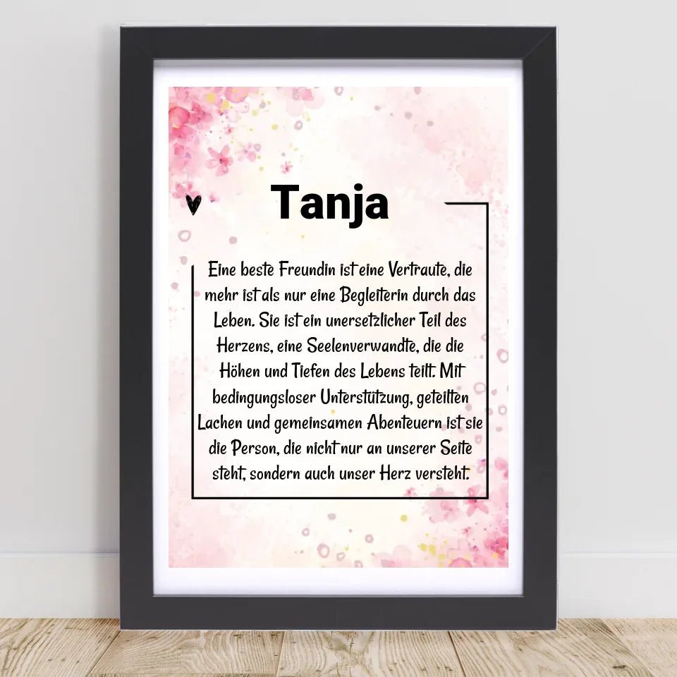 Name Definition Poster Geschenk personalisiert - Cantty