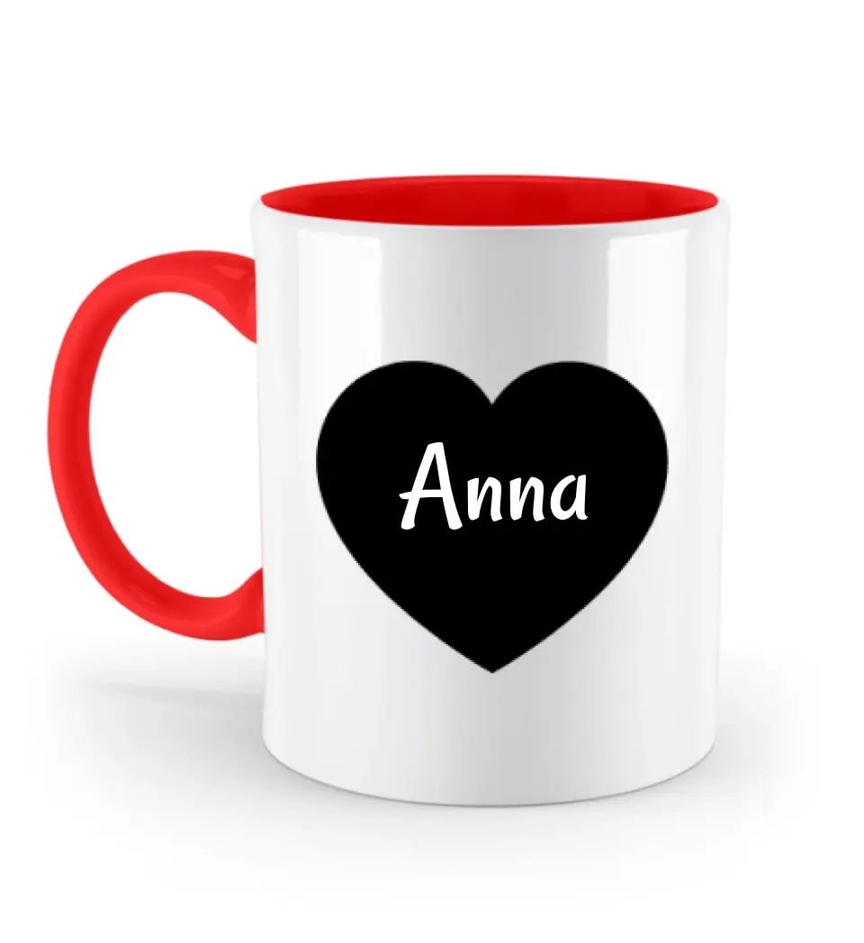 Namenstasse mit Herz personalisiert - Cantty