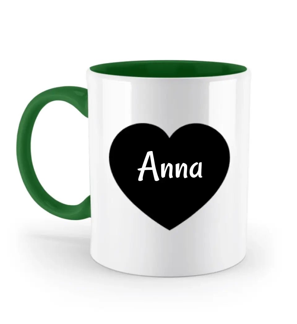 Namenstasse mit Herz personalisiert - Cantty