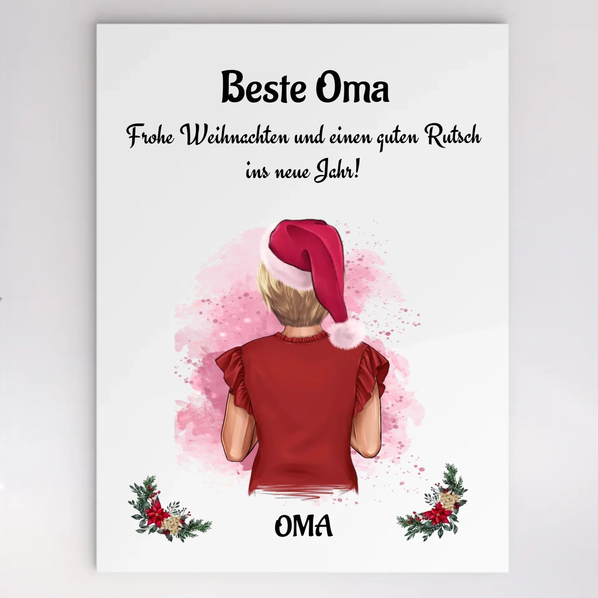 Oma Acrylglas Weihnachtsgeschenk selber gestalten - Cantty