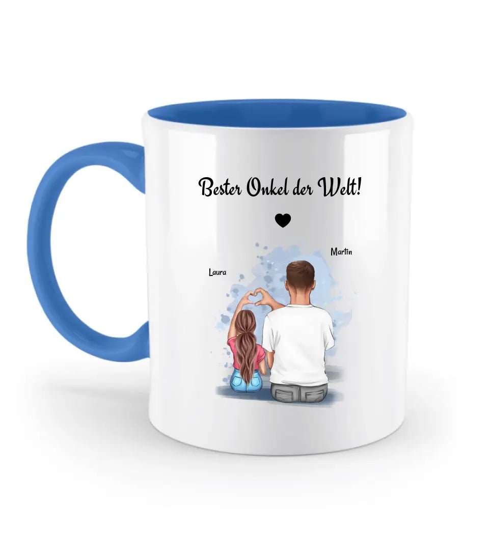 Onkel Nichte Tasse Geschenk personalisiert - Cantty