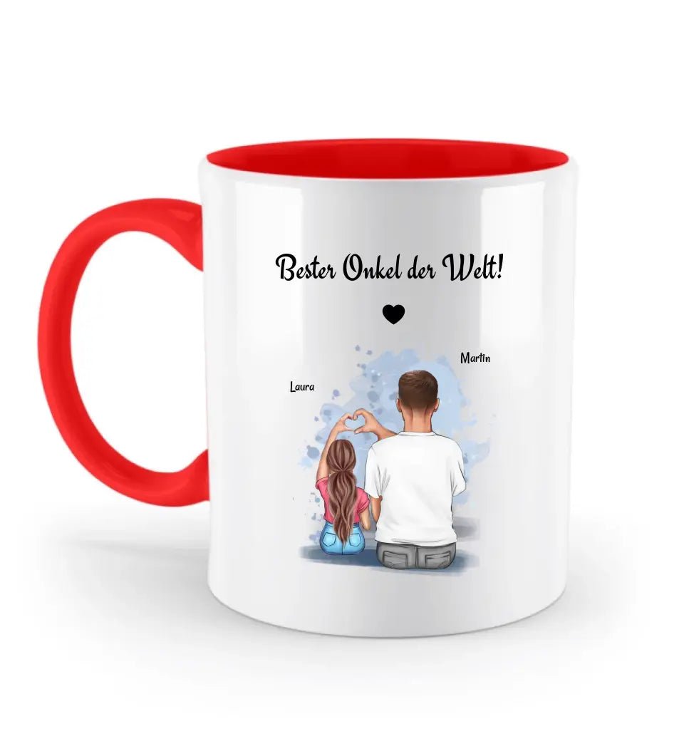 Onkel Nichte Tasse Geschenk personalisiert - Cantty