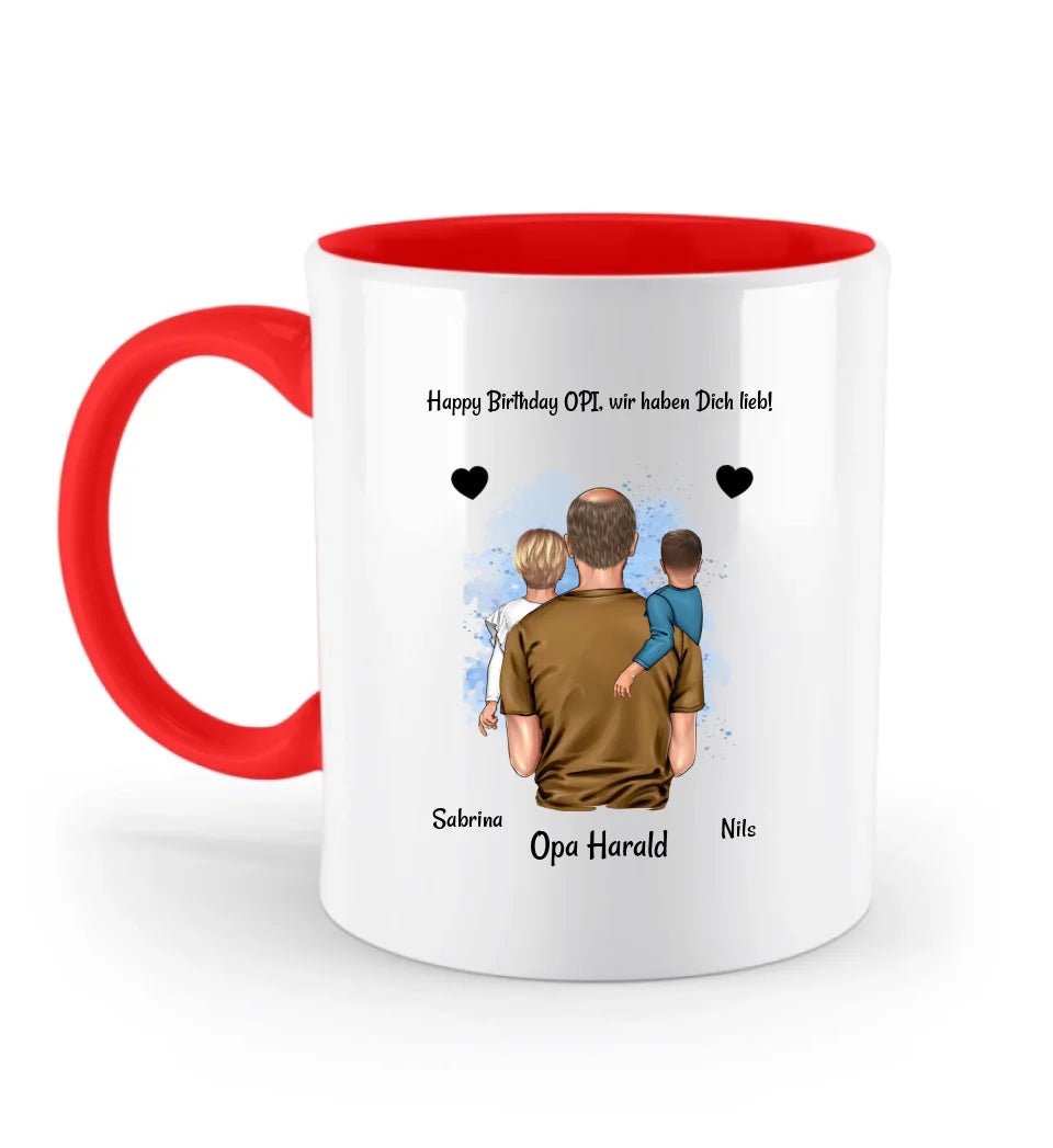 Opa Tasse Geburtstag Geschenk von Enkel personalisiert - Cantty