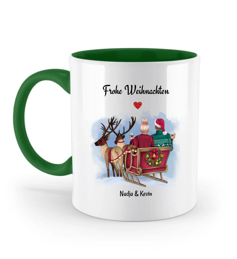 Paar Tasse Bild Geschenk zu Weihnachten mit Freund & Freundin - Cantty